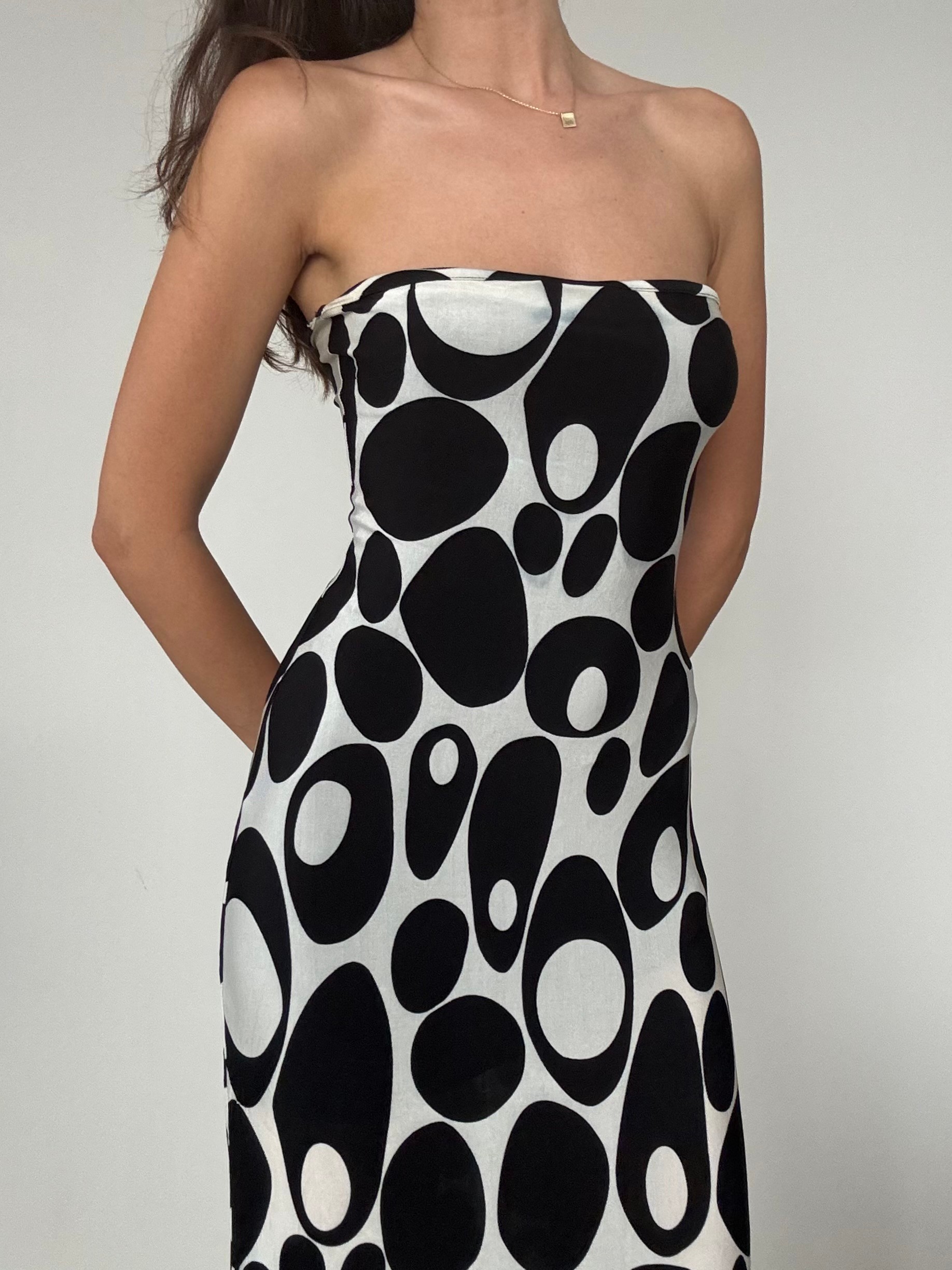 Straplez Maxi Elbise 