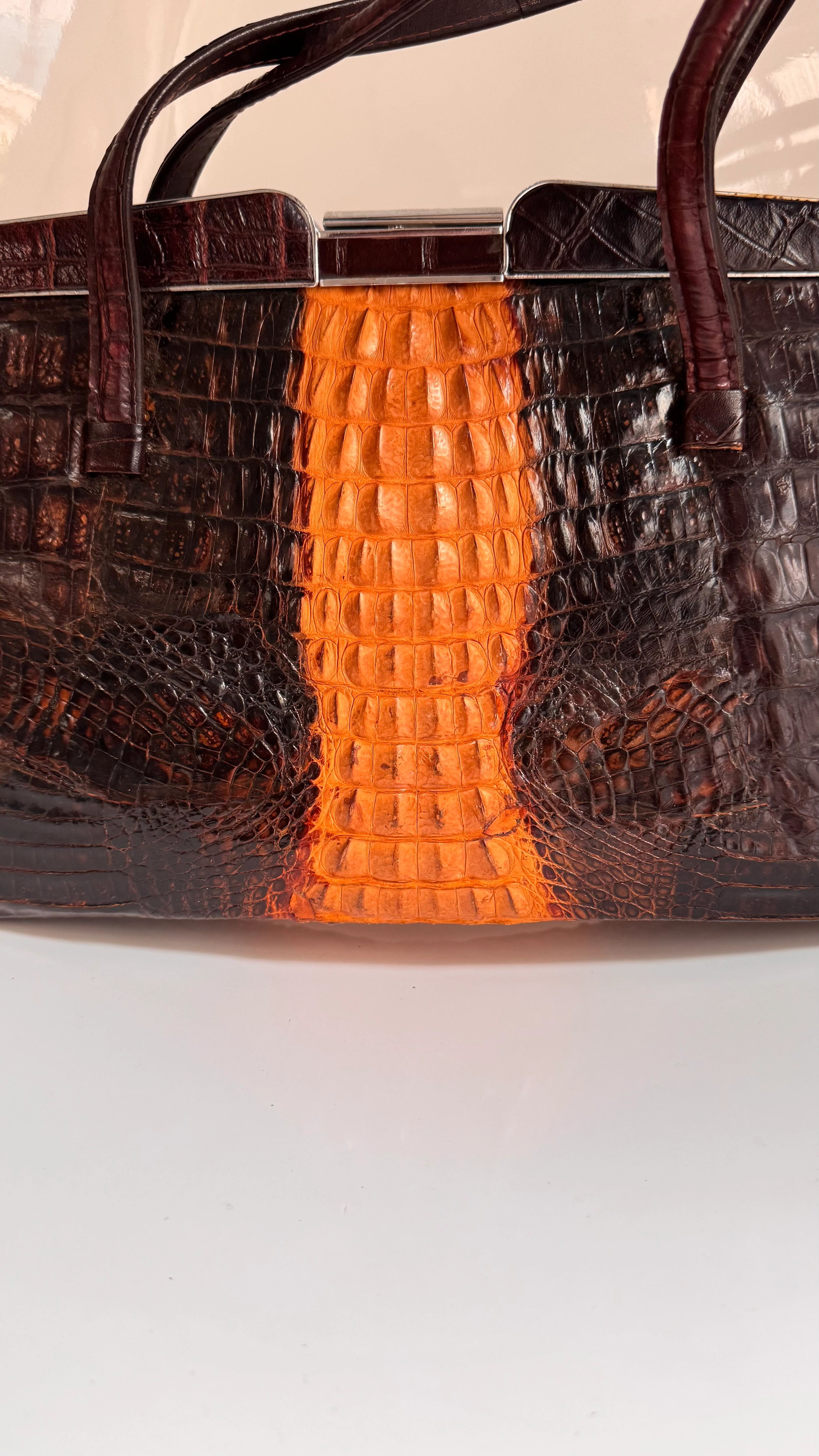 Vintage Crocodile Çanta 