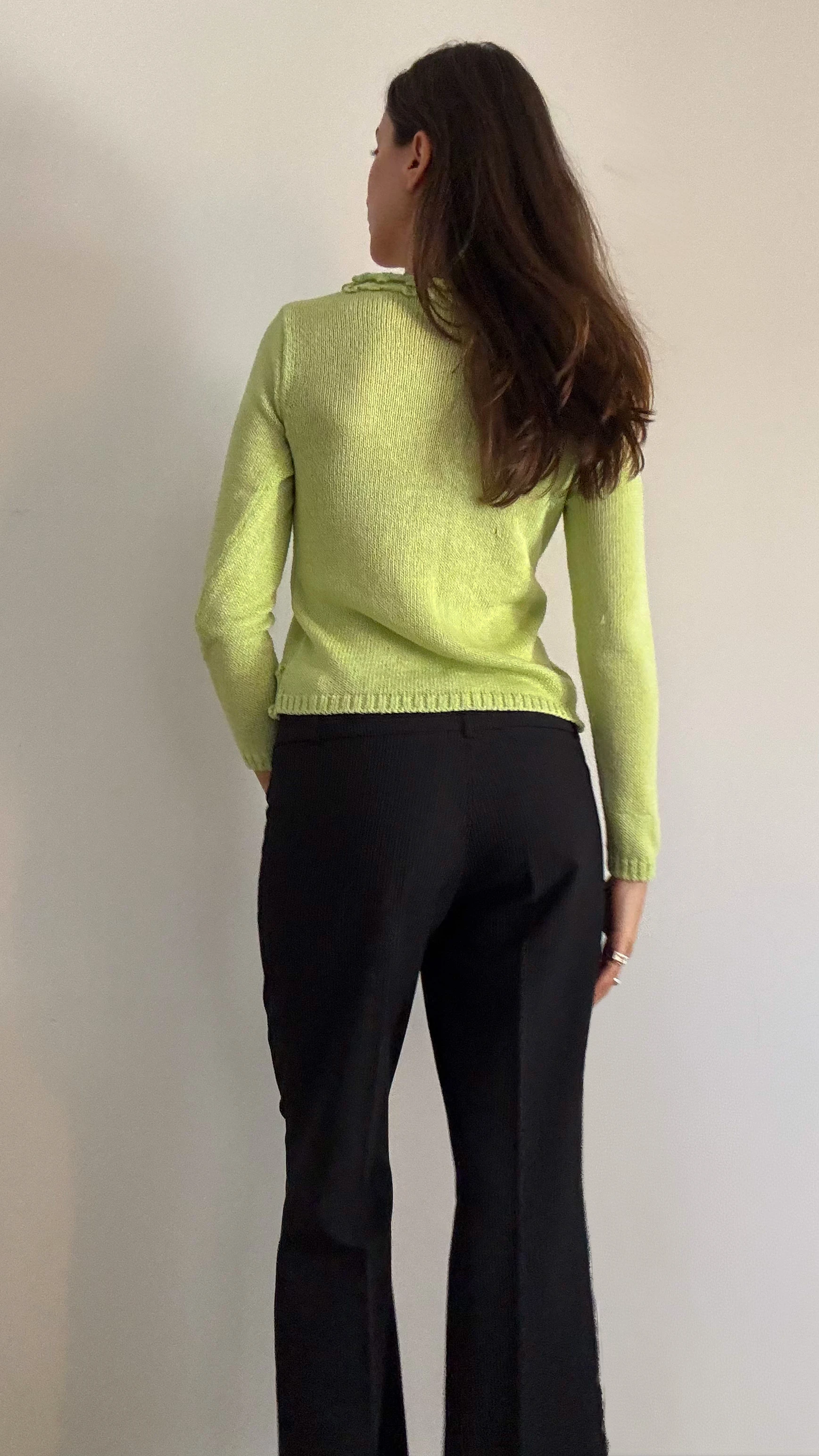 Yeşil Örgü Hırka 