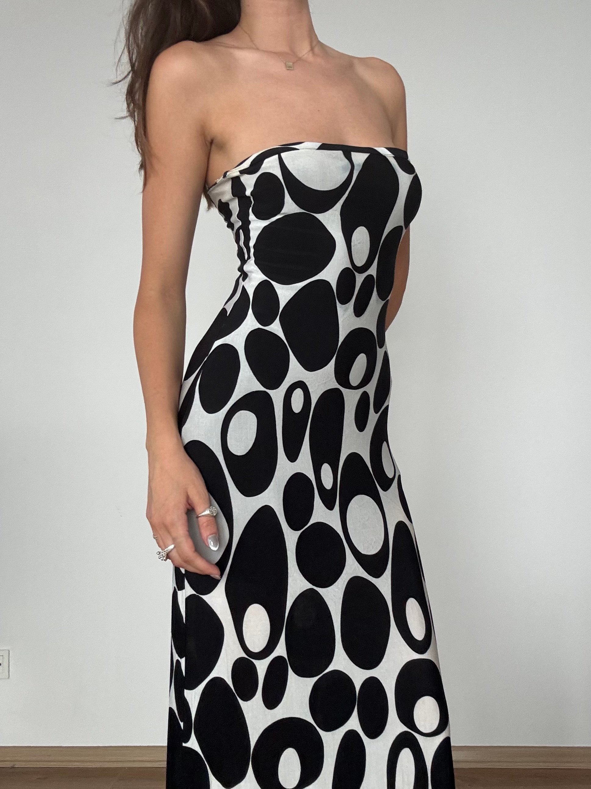 Straplez Maxi Elbise 