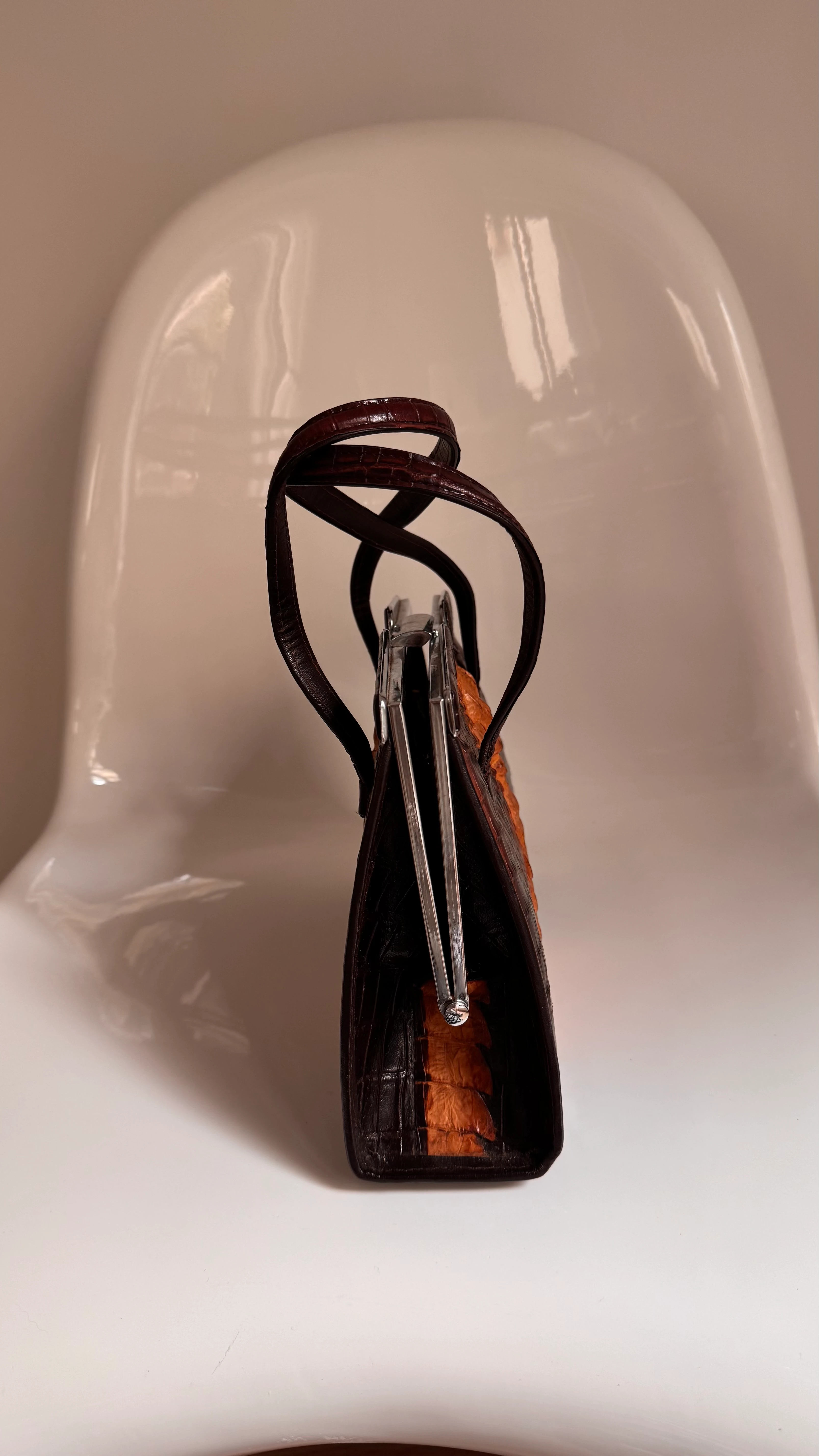 Vintage Crocodile Çanta 