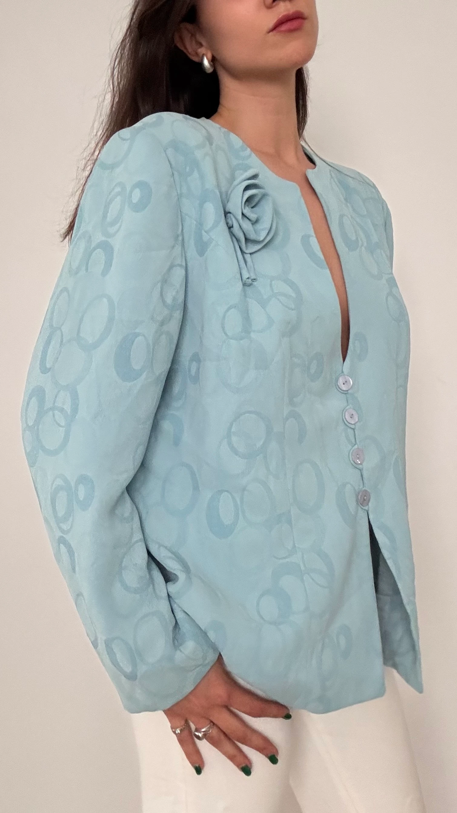 Gül Detaylı Blazer 