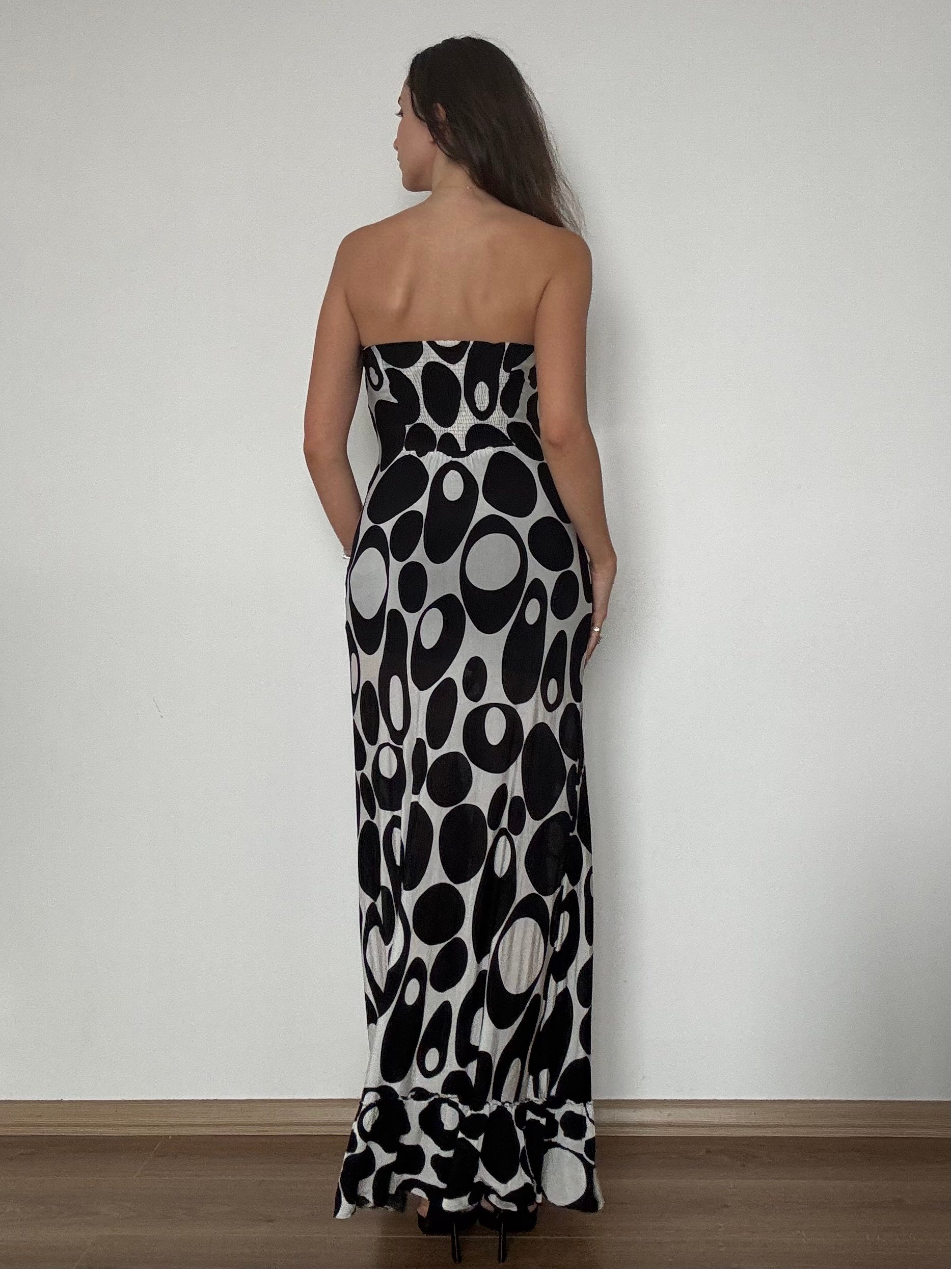 Straplez Maxi Elbise 