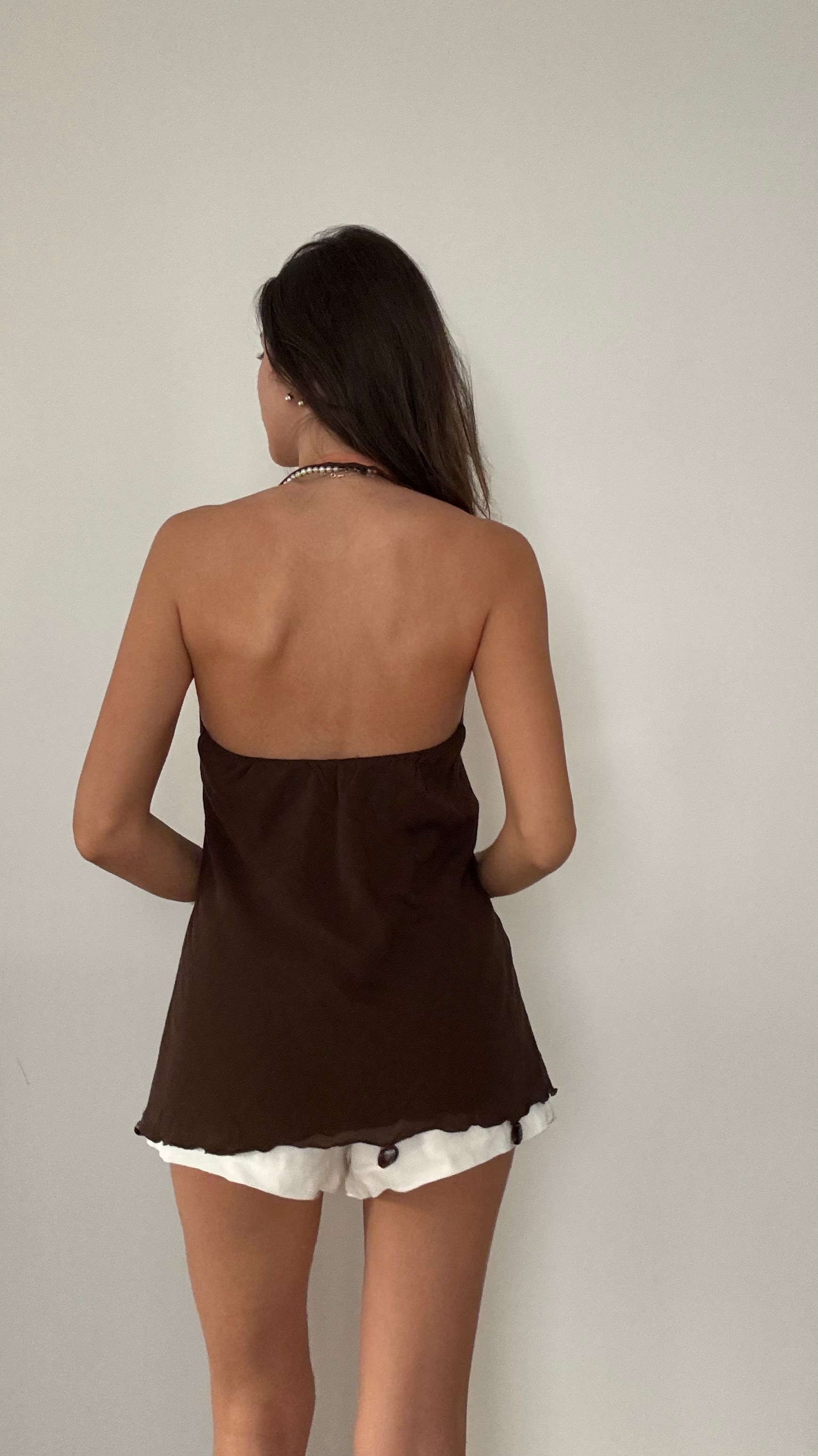 Bağcık Detaylı Bluz 