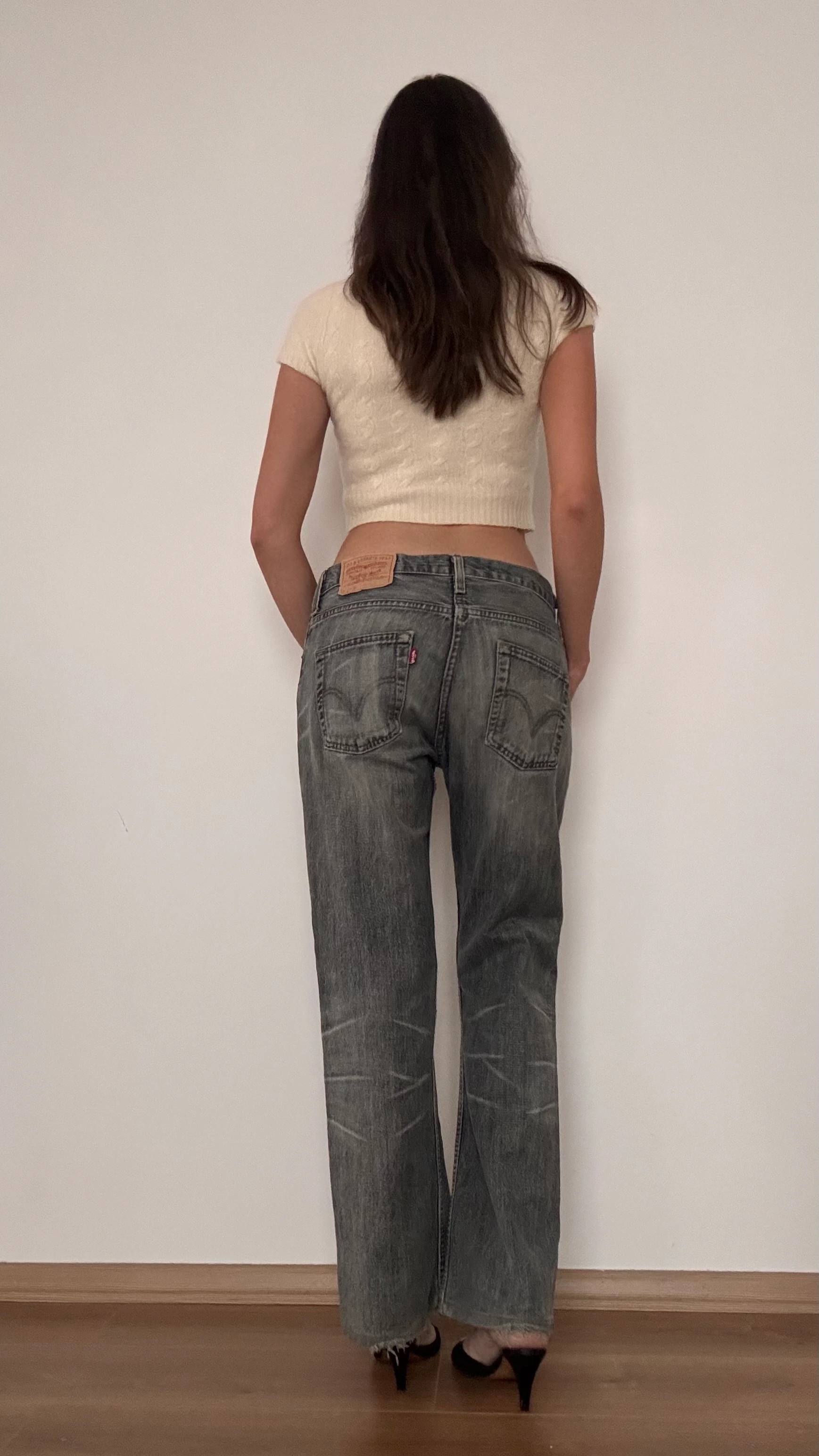 Levi's Gri Düşük Bel Jean 