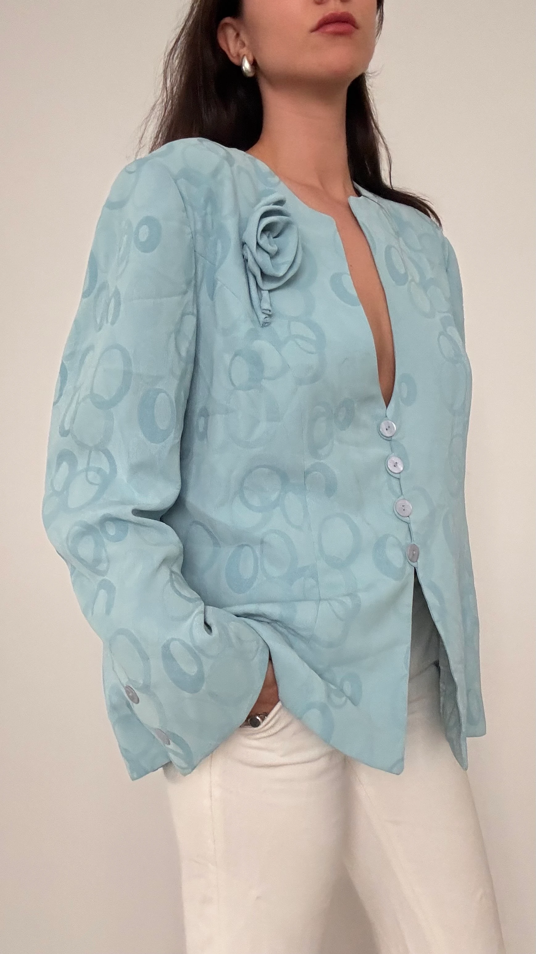 Gül Detaylı Blazer 