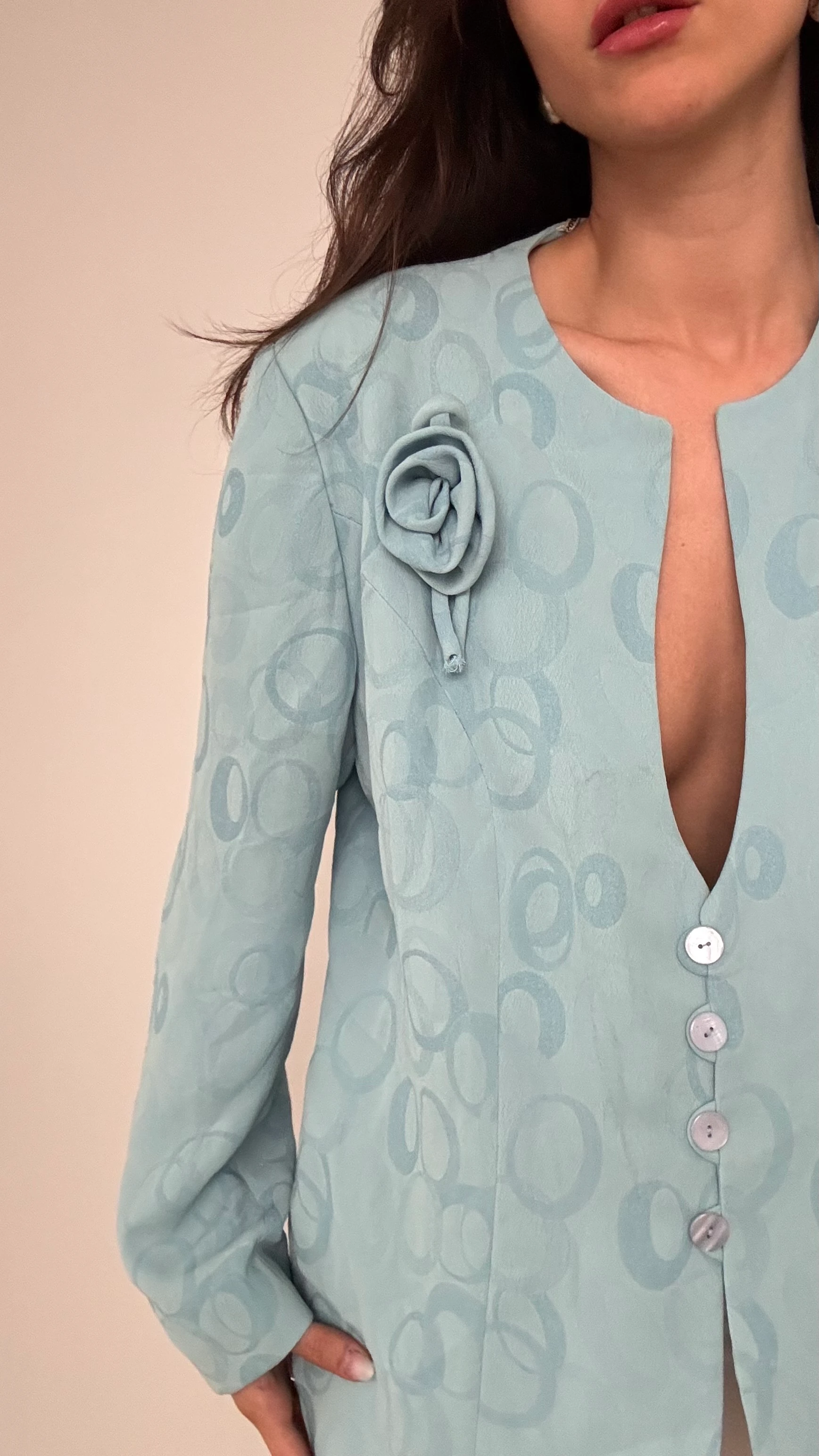 Gül Detaylı Blazer 