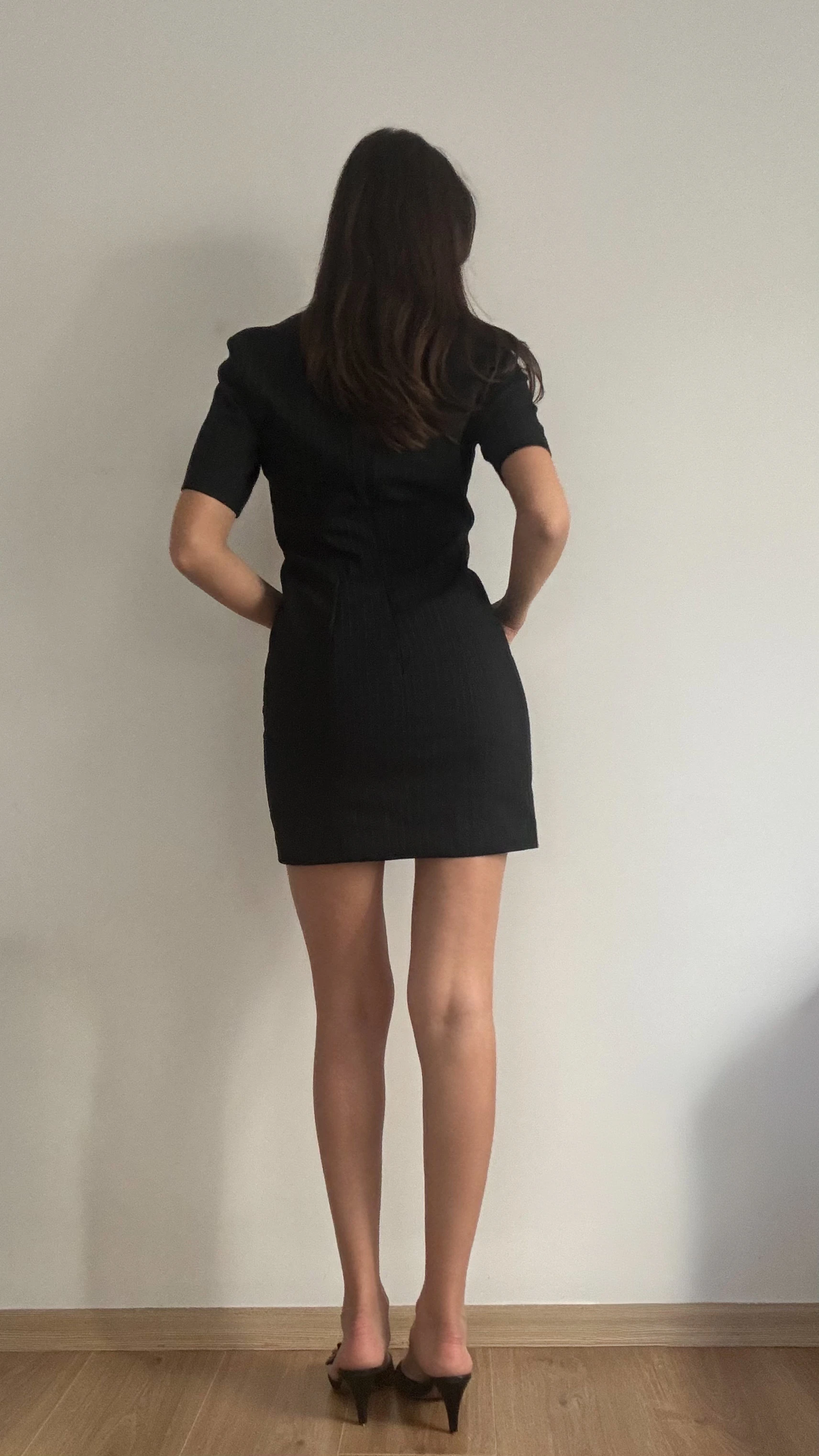 Paris Vintage Kare Yaka Elbise 