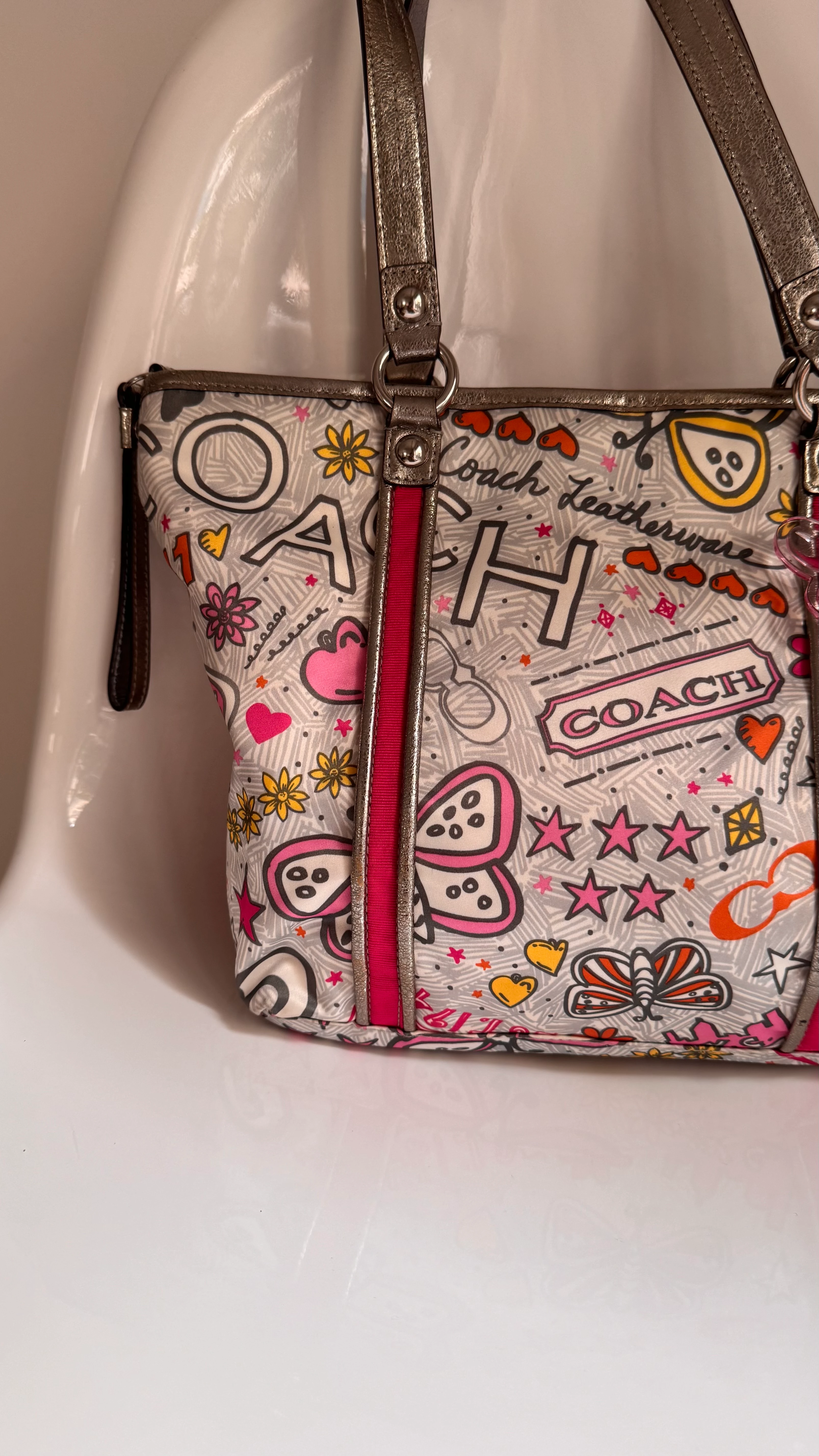 Coach Poppy Bandana Butterfly Çanta 