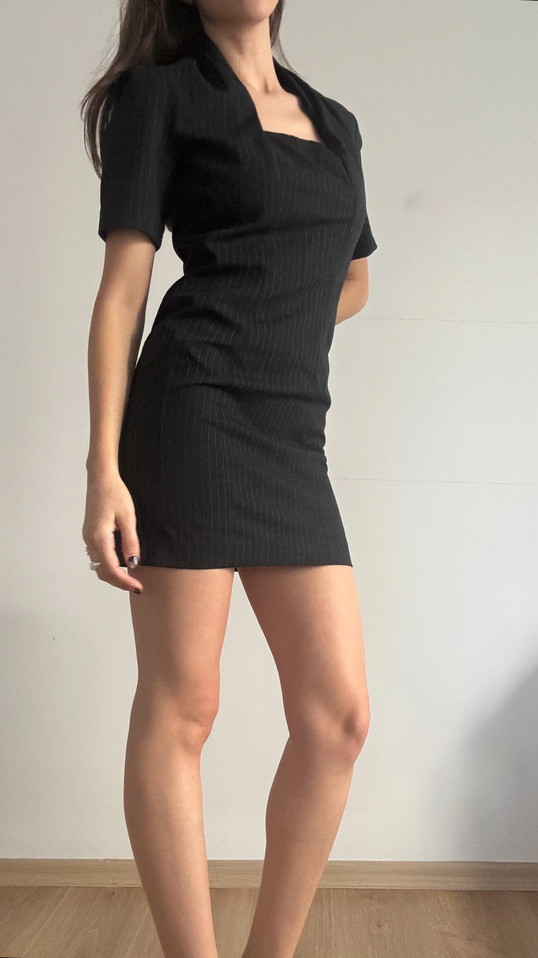 Paris Vintage Kare Yaka Elbise 