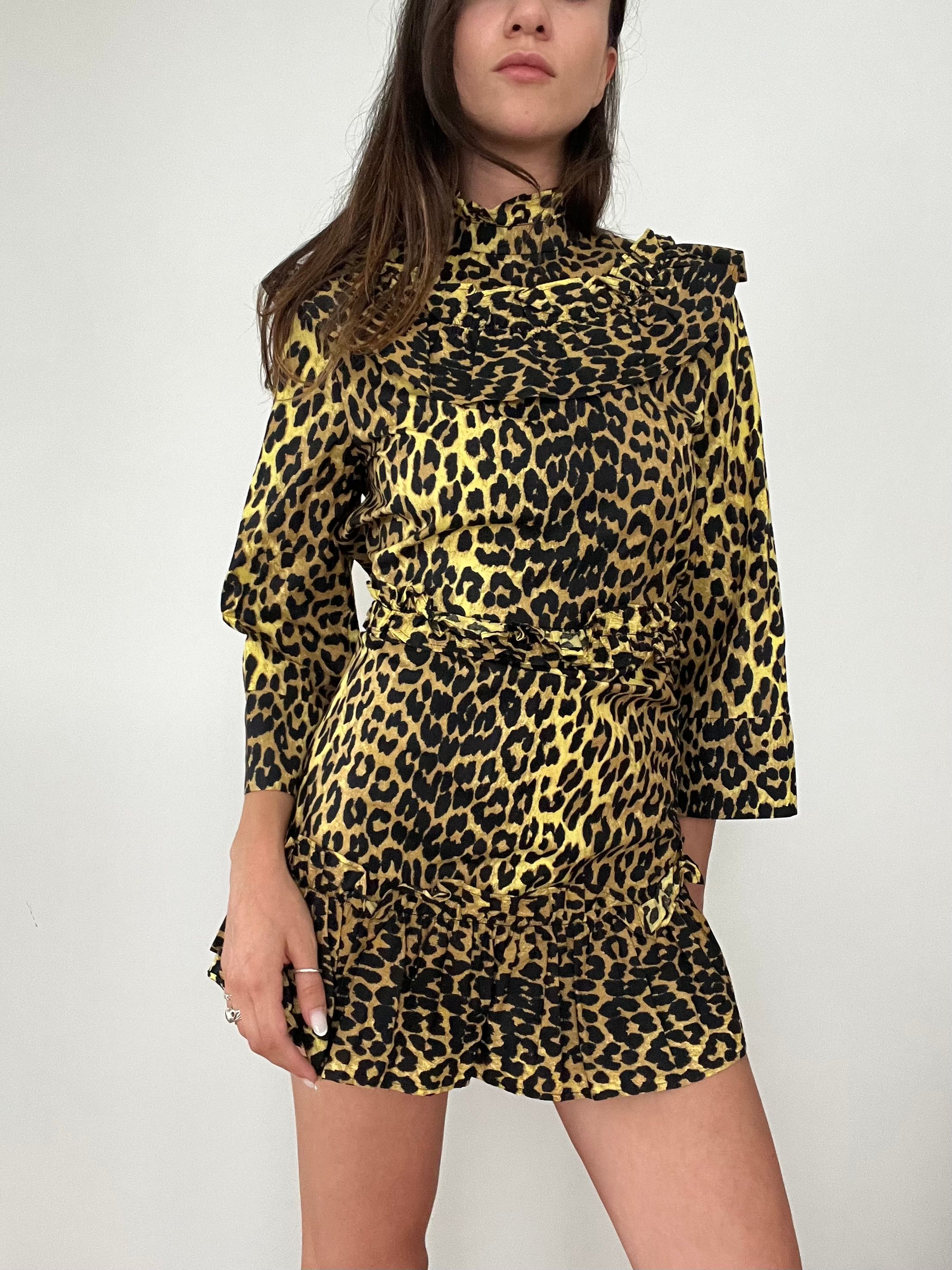 Ganni Leopar Elbise 