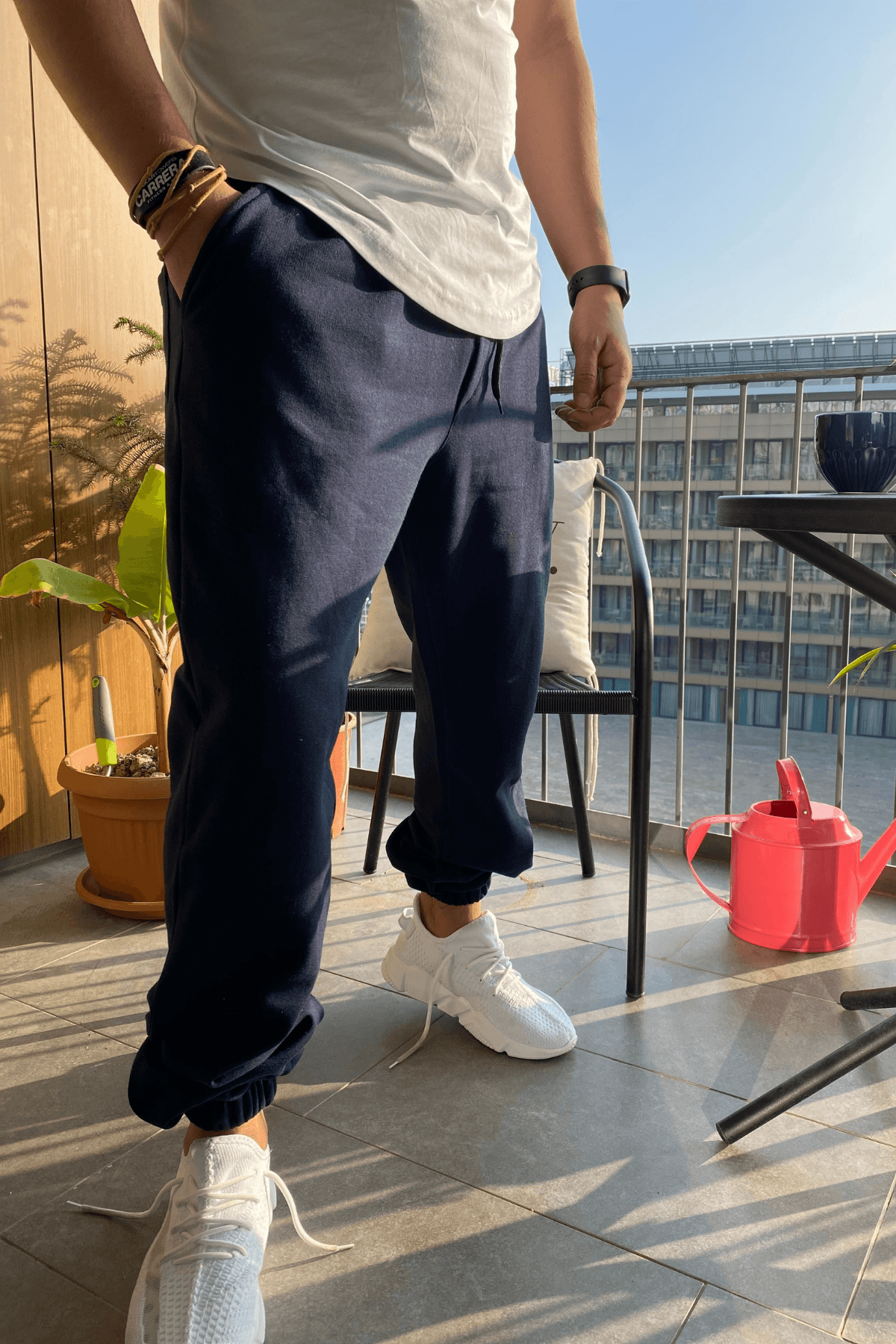 Oversize Kalıp Eşofman Altı - Lacivert