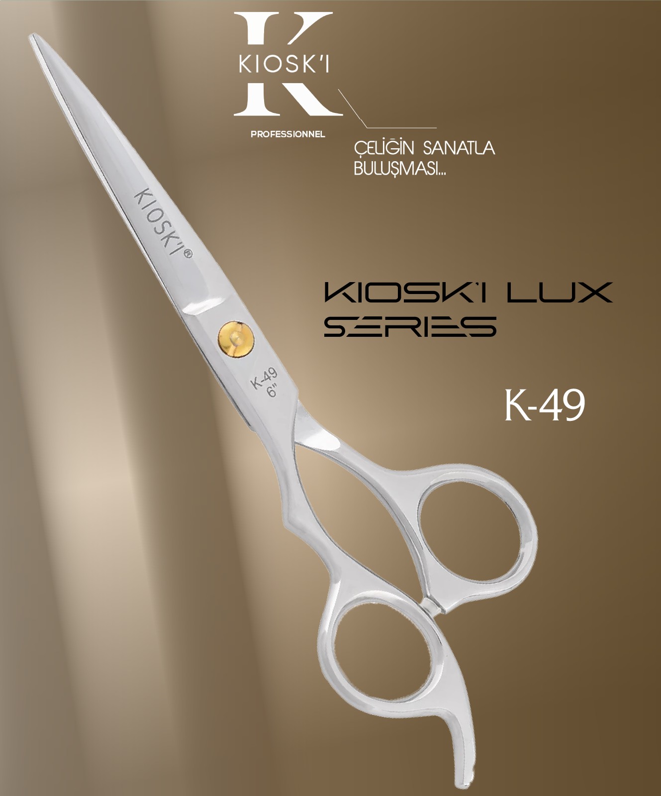 Kioski Profesyonel K-49 Lüks Makas 6 Numara