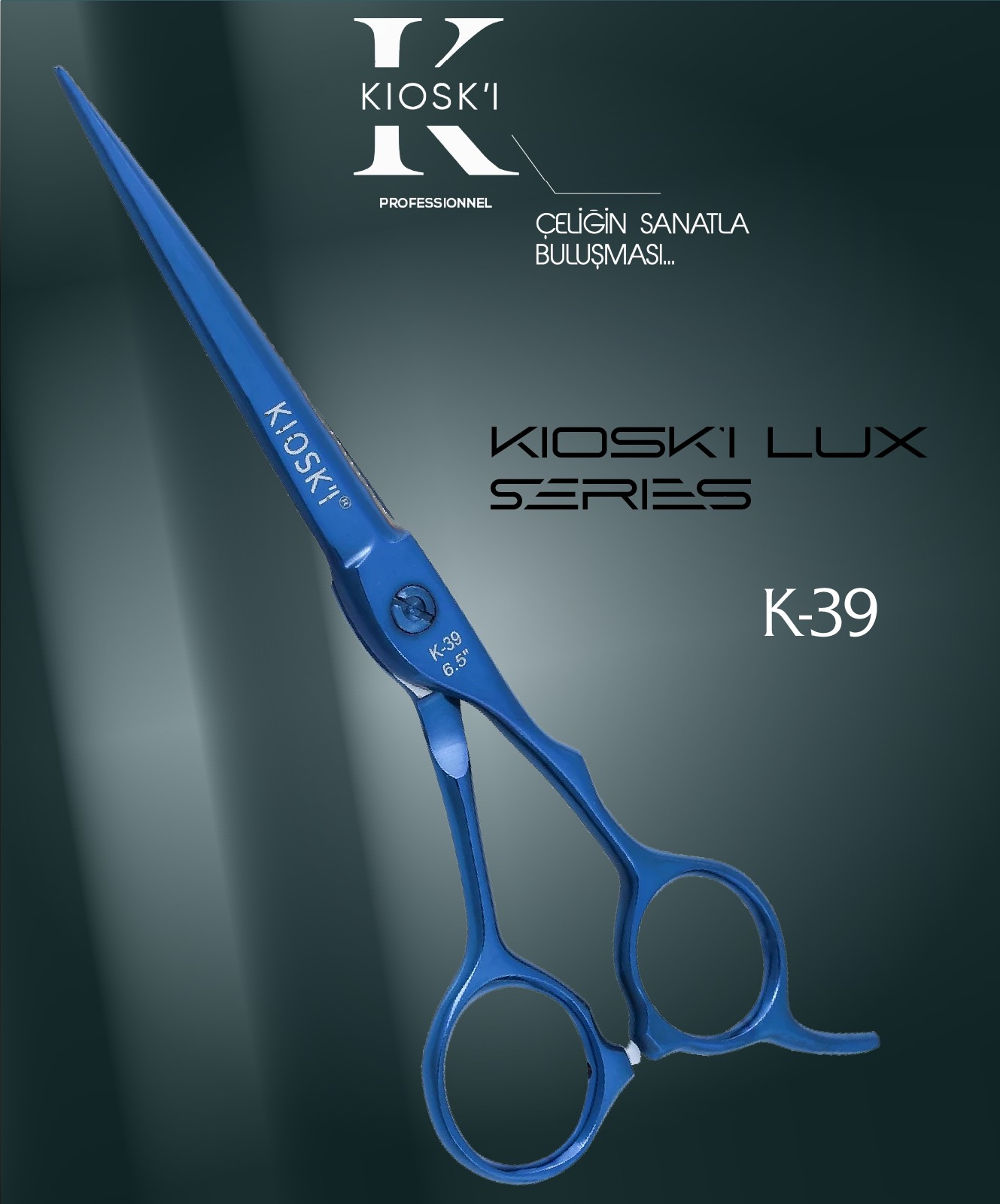 Kioski Profesyonel K-39 Lüks Makas 6.5 Numara
