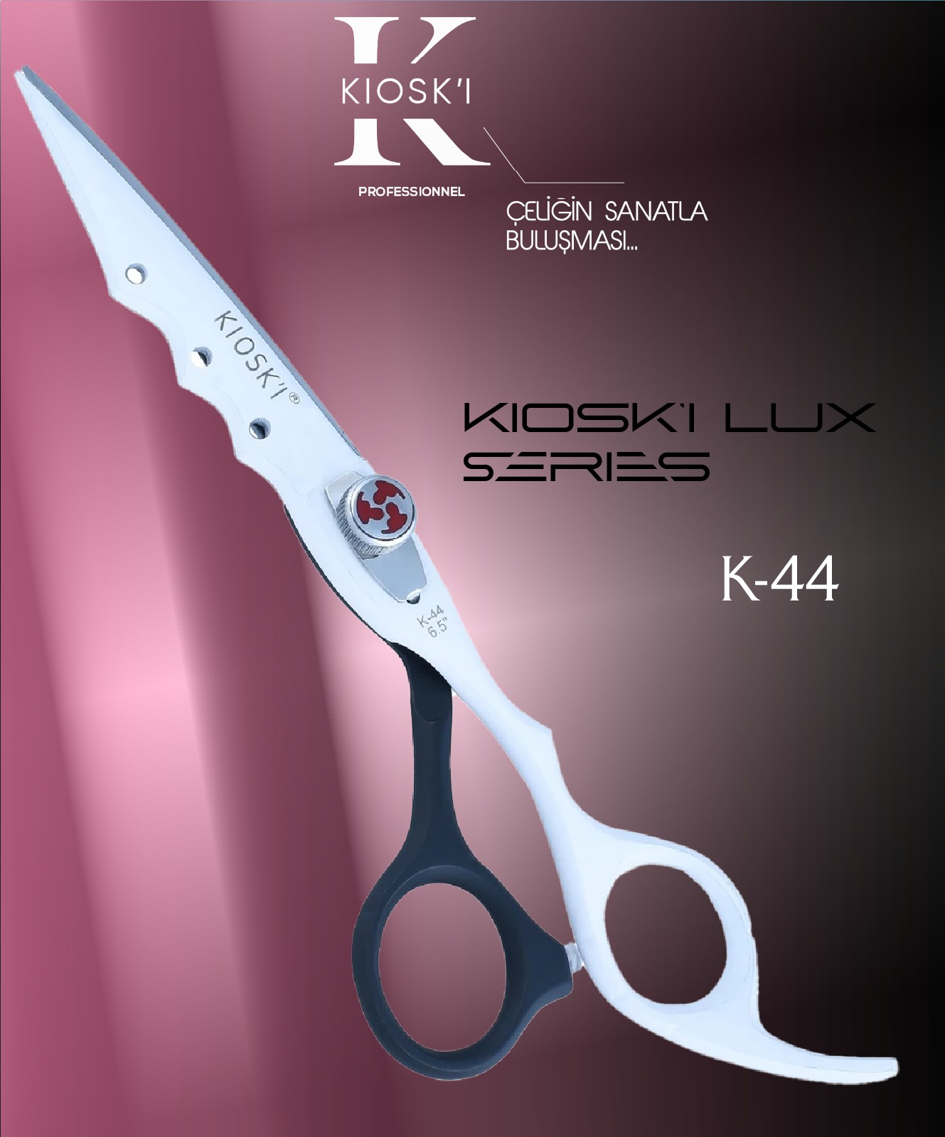 Kioski Profesyonel K-44 Lüks Makas 6.5 Numara