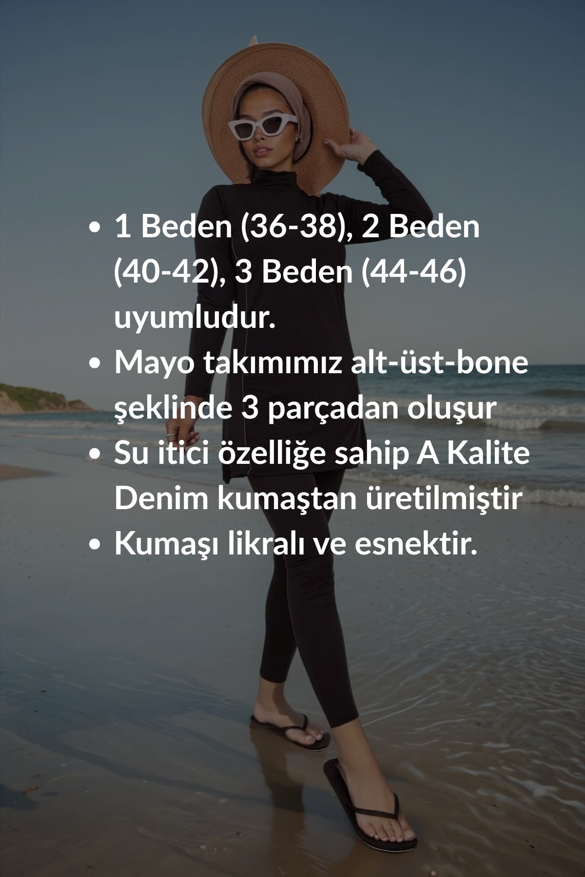 Kadın Haşema Takımı 3'lü Bone Dahil