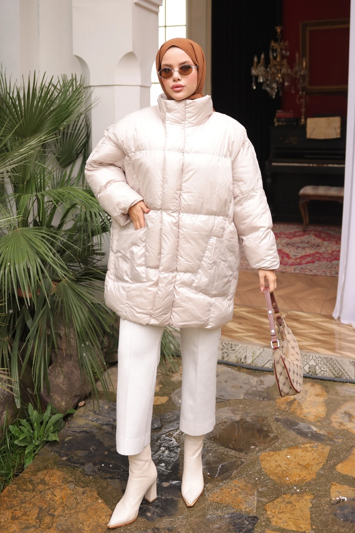 Oversize Şişme Mont