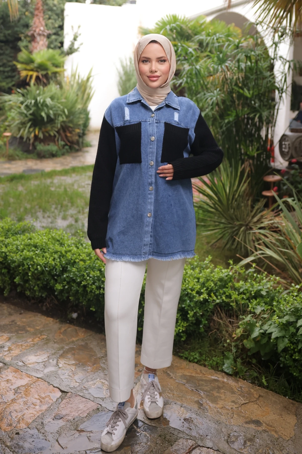 Franga Cep Triko Kot Hırka - Siyah