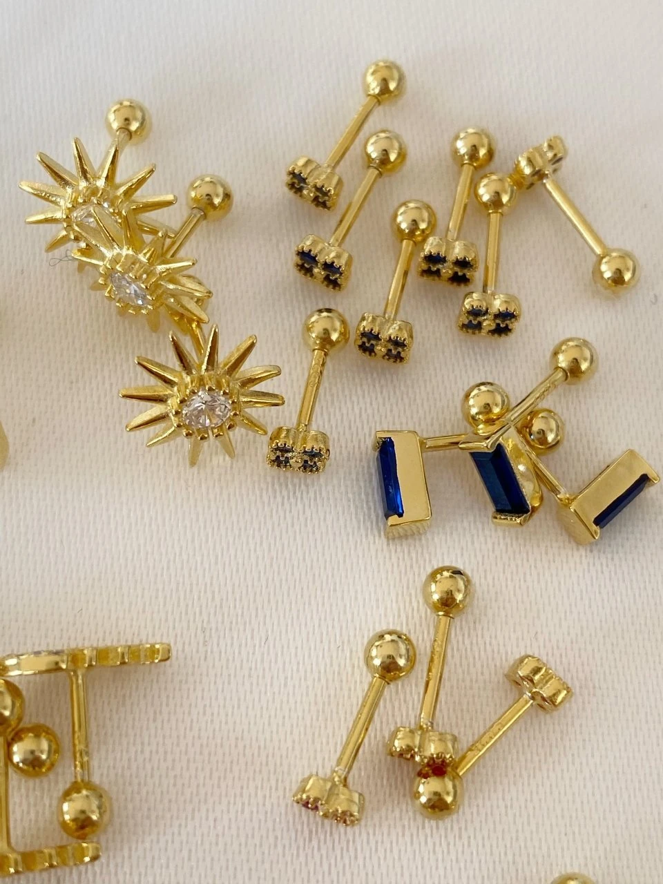 925 Gümüş | Silver Renk Tragus Uyumlu Piercingler