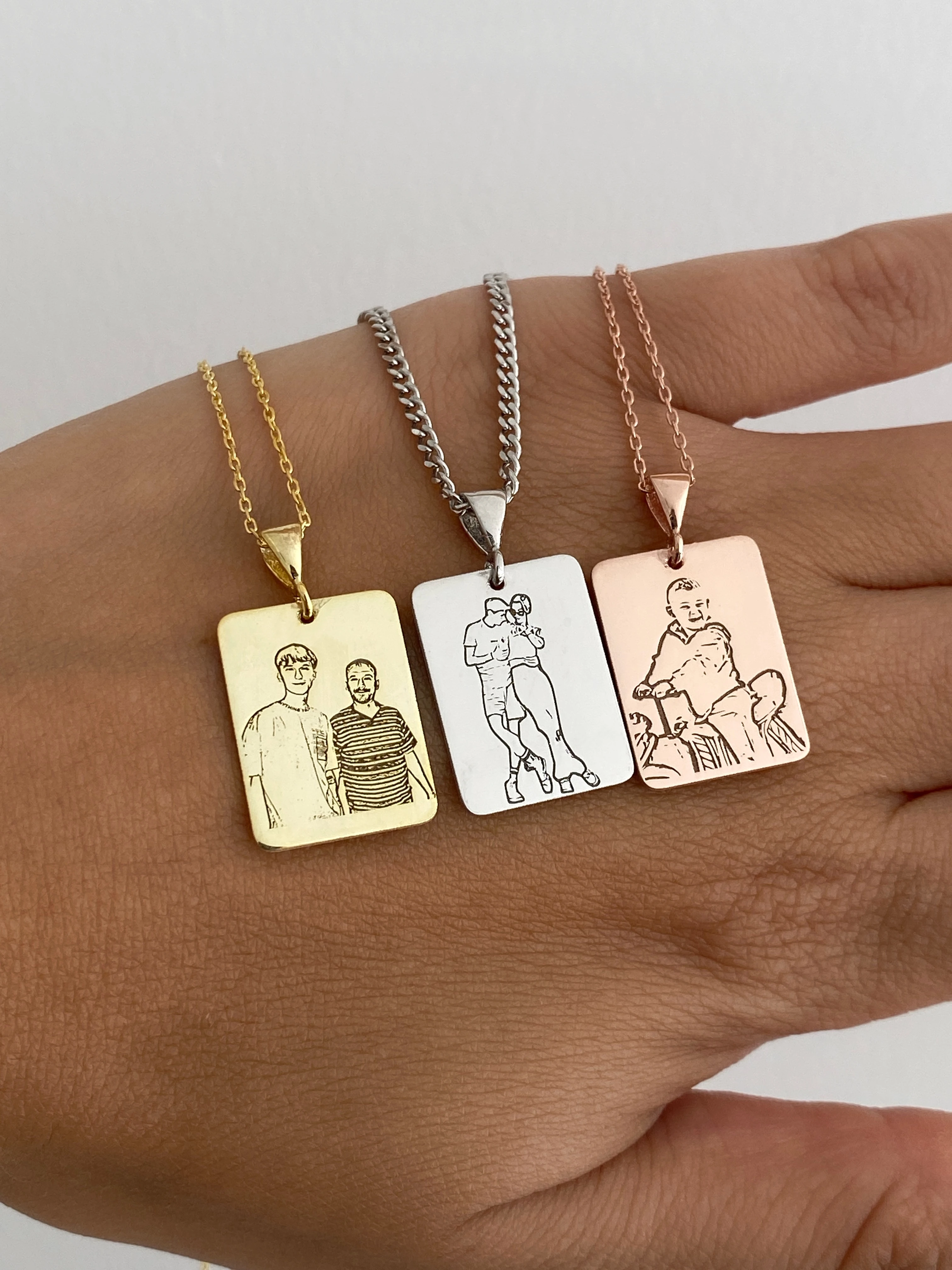 925 Gümüş | Unisex İstediğini Çizdir Kolye