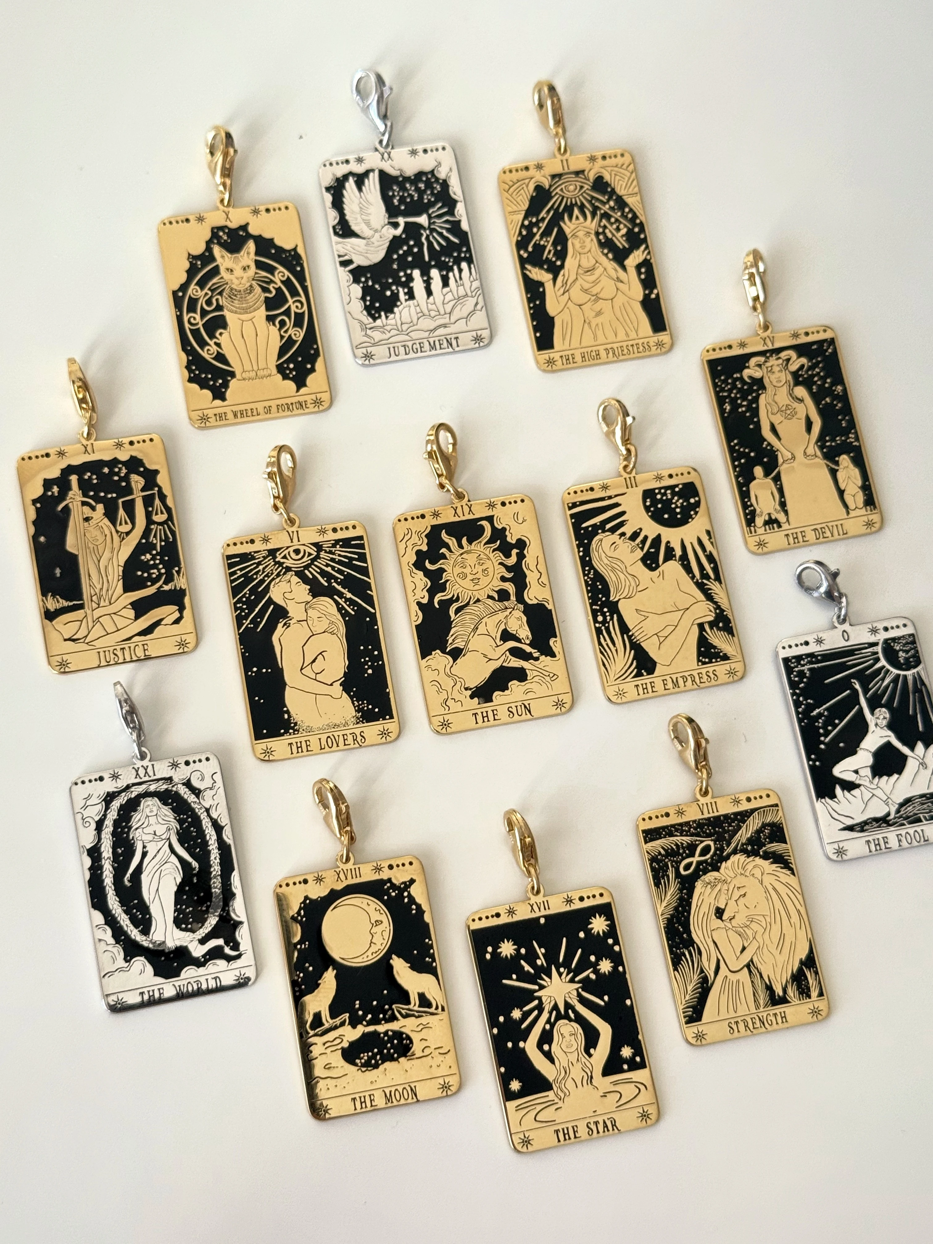 925 Gümüş | PHEAR® Özel Tasarım Tarot Kolyeler™ (13 Kart Seçeneği ile)