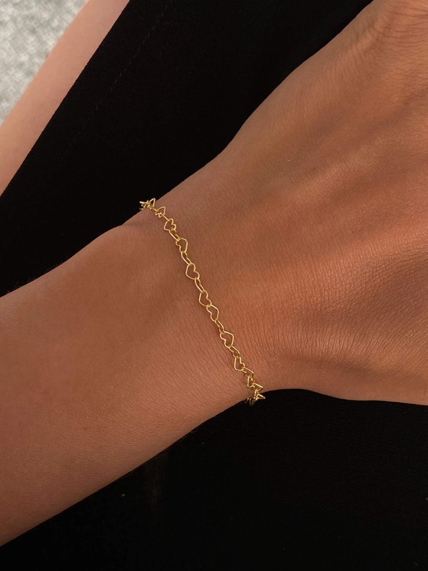 925 Gümüş | Minimal Kalp Zincir Bileklik