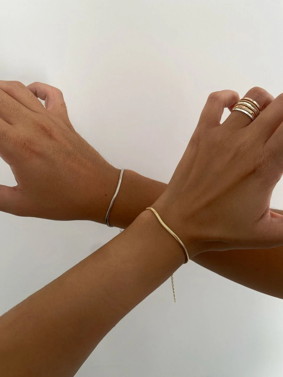 925 Gümüş | Unisex Balık Sırtı Zincir Bileklik