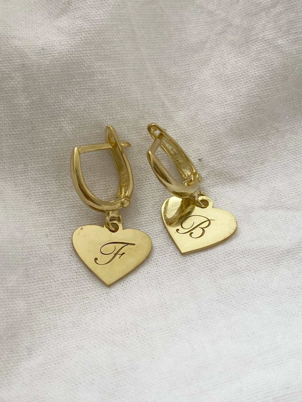 925 Gümüş | İstediğini Yazdır Kalp Küpe