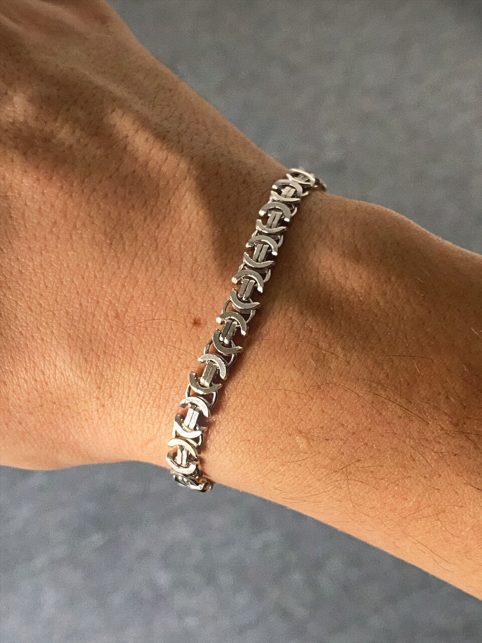 925 Gümüş | Euro Kral Zincir Bileklik