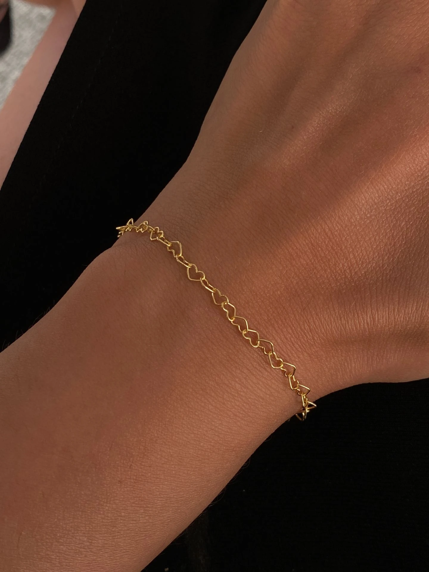 925 Gümüş | Minimal Kalp Zincir Bileklik