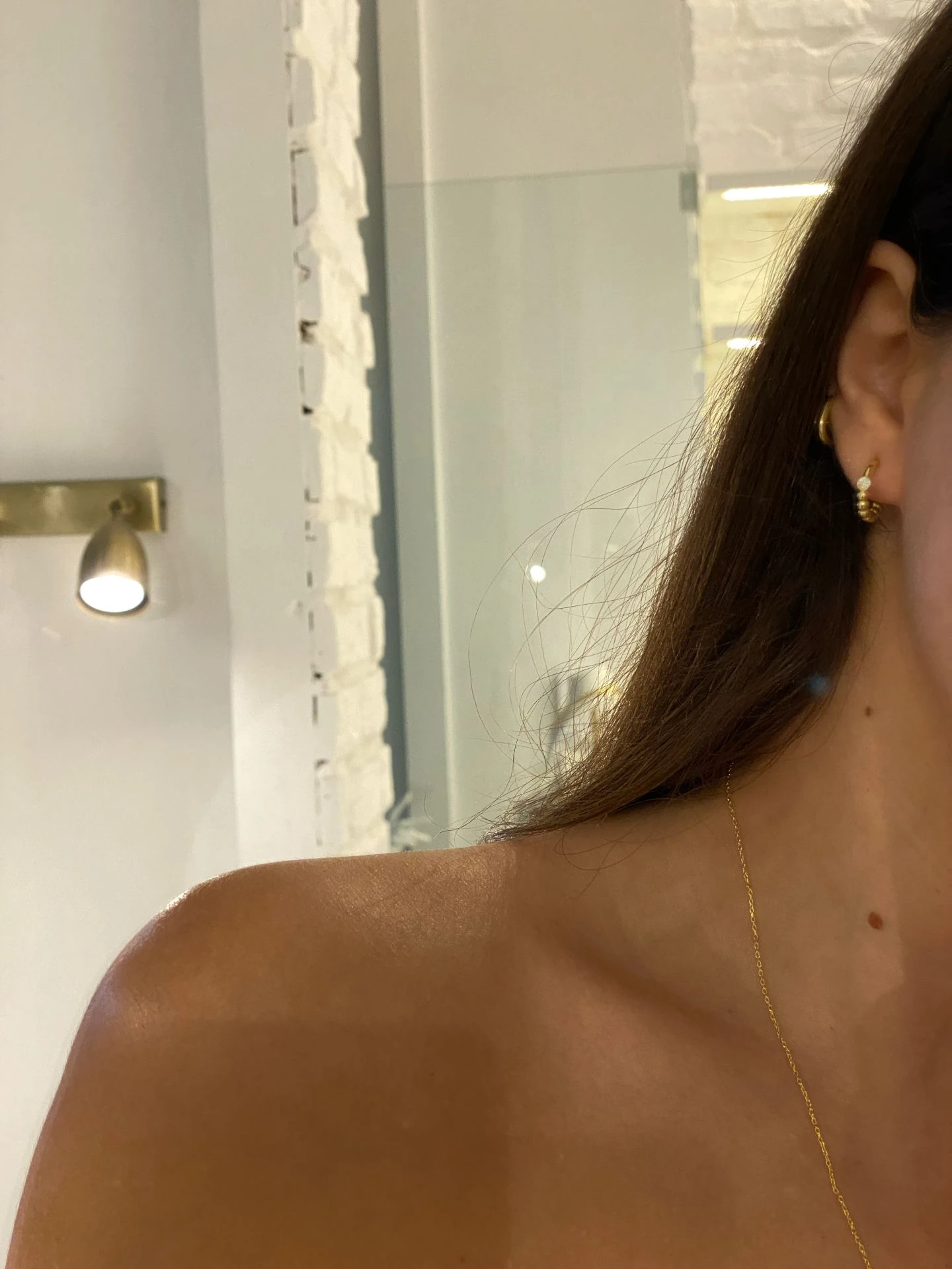 925 Gümüş | Taş Detaylı Yarısı Toplu Küpe