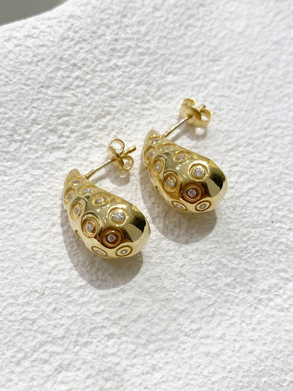 925 Gümüş | Taşlı Damla Küpe