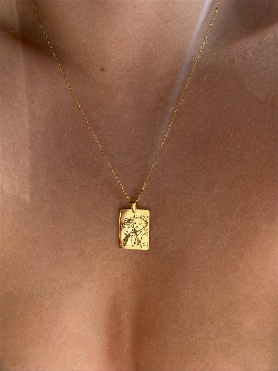 14K ALTIN | Unisex İstediğini Çizdir Kolye