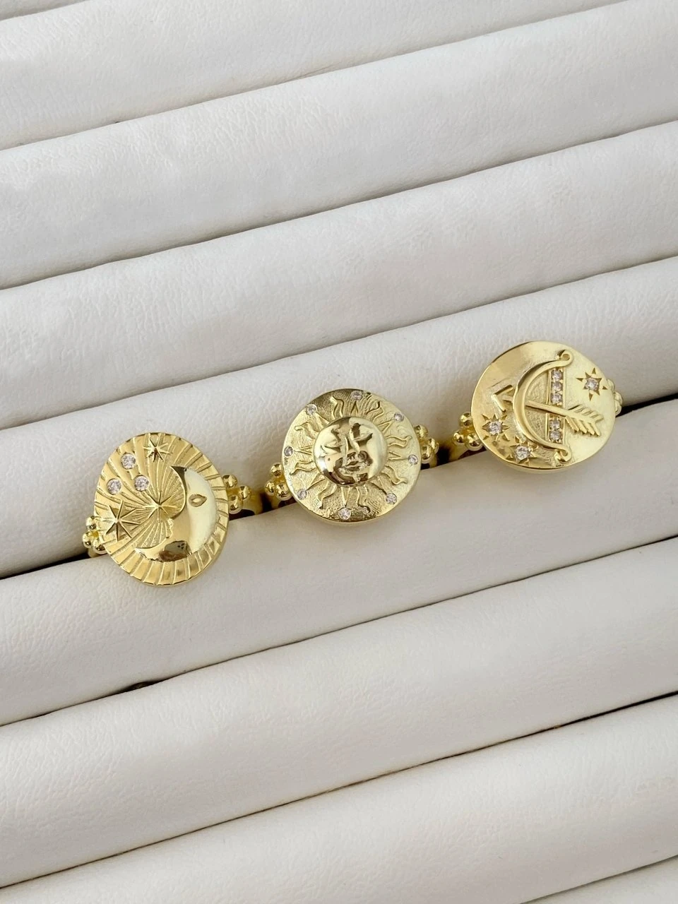 925 Gümüş | ''The Moon'' Madalyon Yüzük