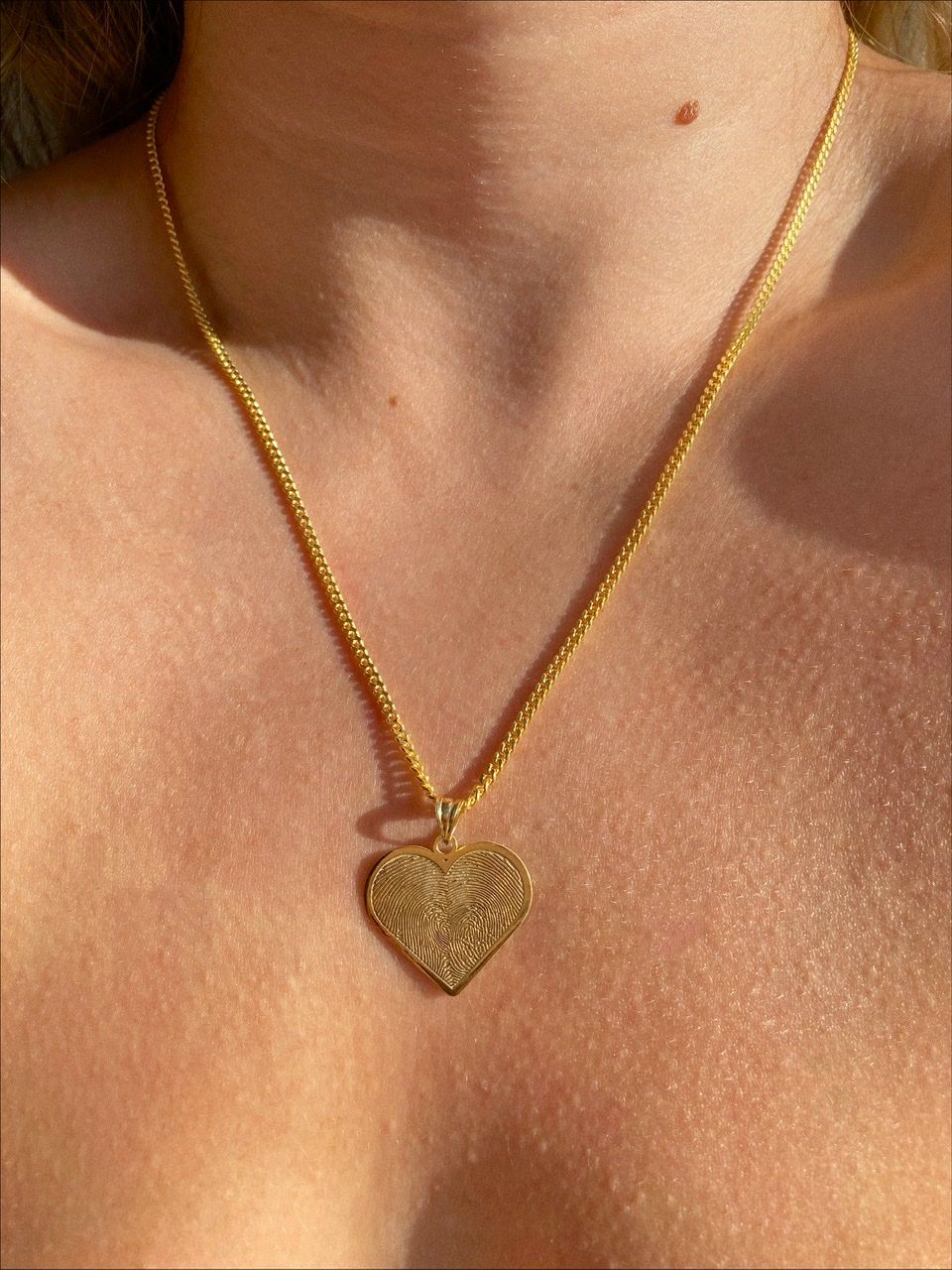 925 Gümüş | İstediğin 2 Parmak İzinin Birleşimi Kalp Kolye