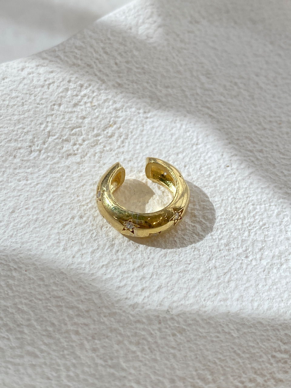 925 Gümüş | Yıldızlı Halka Ear Cuff