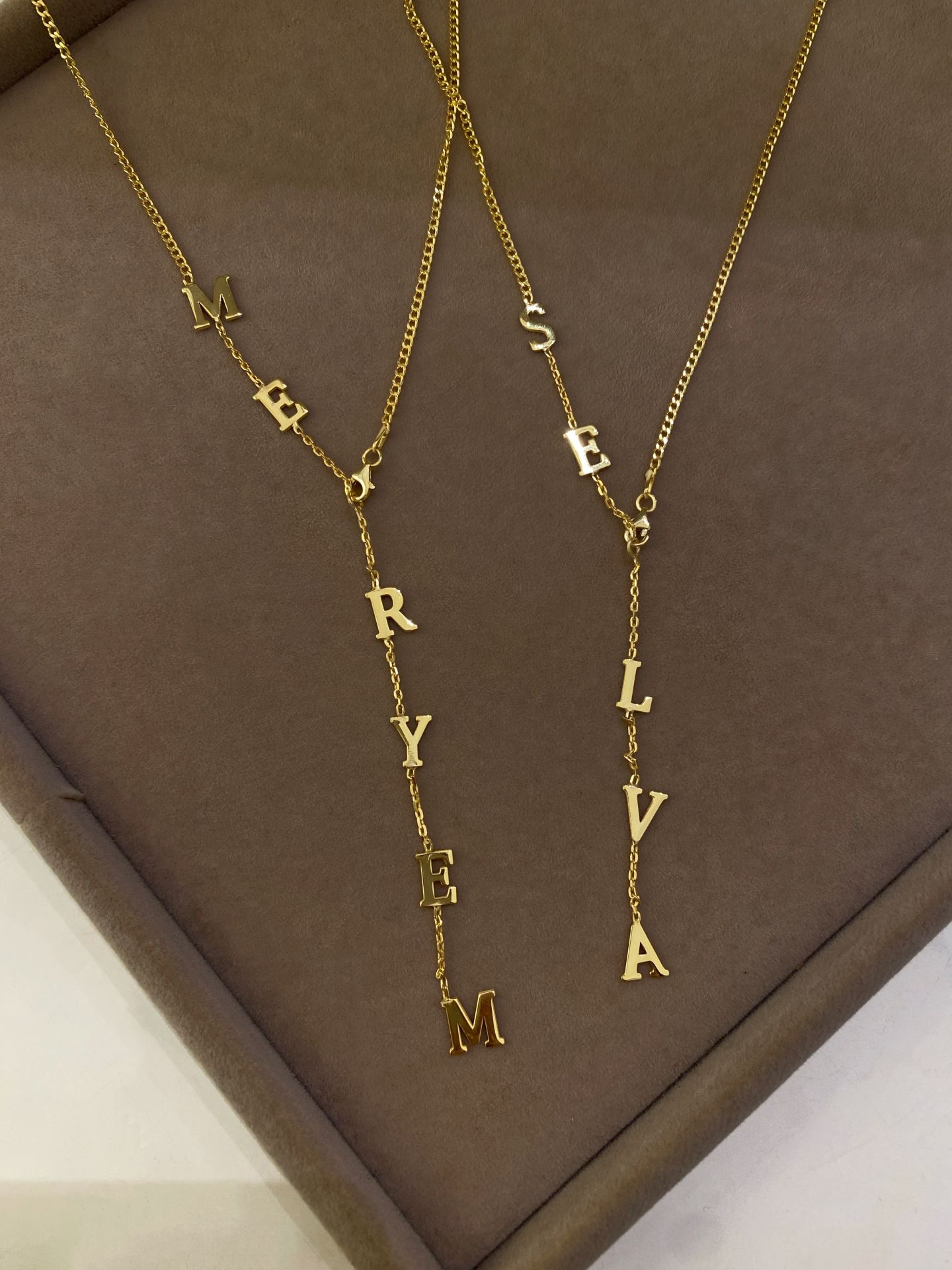 925 Gümüş | Kalın Zincir Detaylı İstediğini Yazdır Y Kolye