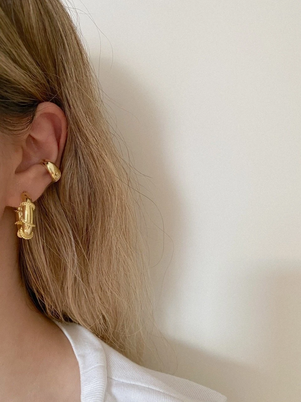 925 Gümüş | 2.0 Zincirli Kalın Halka Küpe