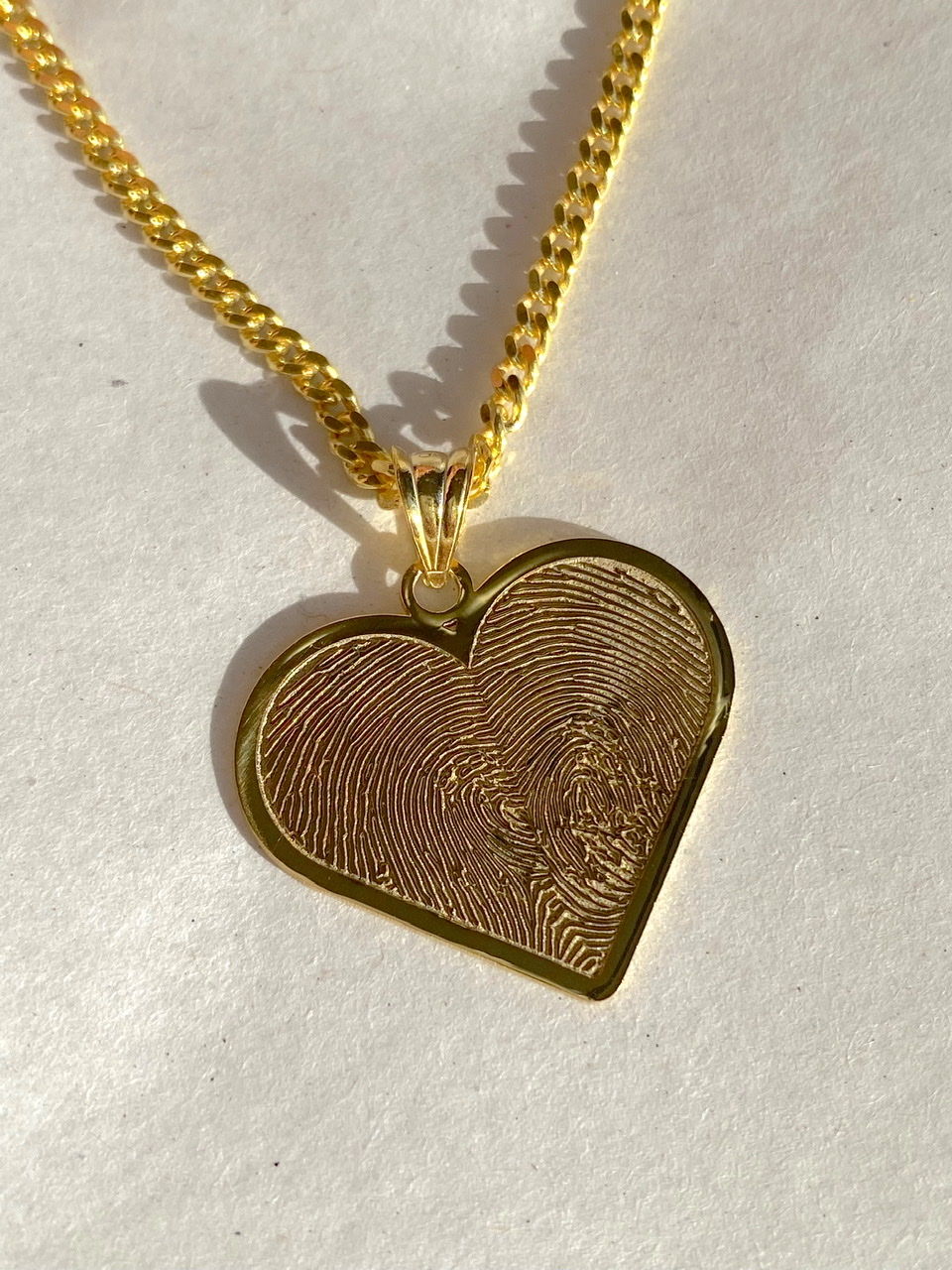 925 Gümüş | İstediğin 2 Parmak İzinin Birleşimi Kalp Kolye