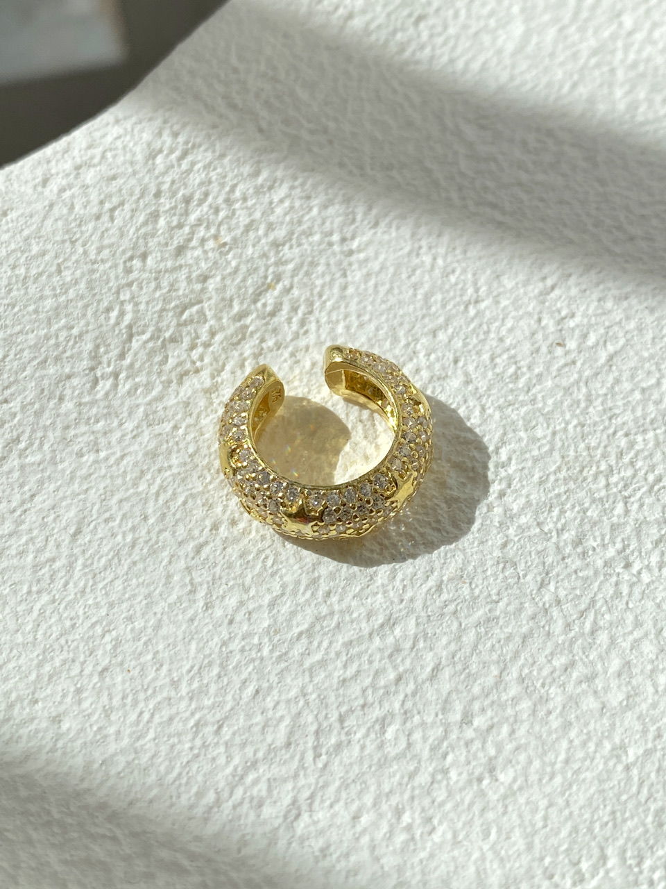 925 Gümüş | Full Taşlı Yıldızlı Halka Ear Cuff