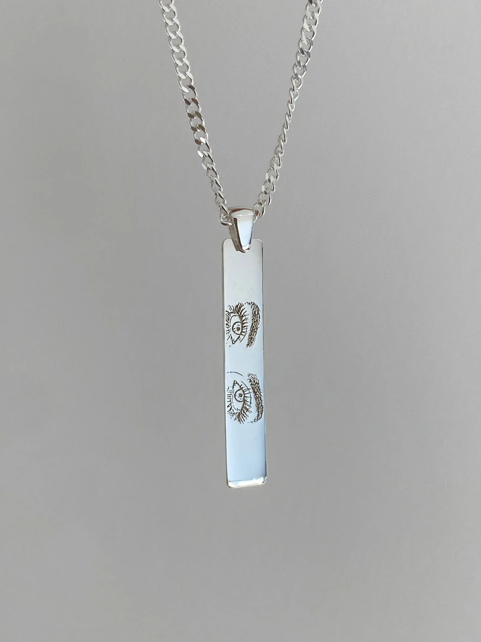 925 Gümüş | Unisex İstediğini Çizdir Göz Kolye