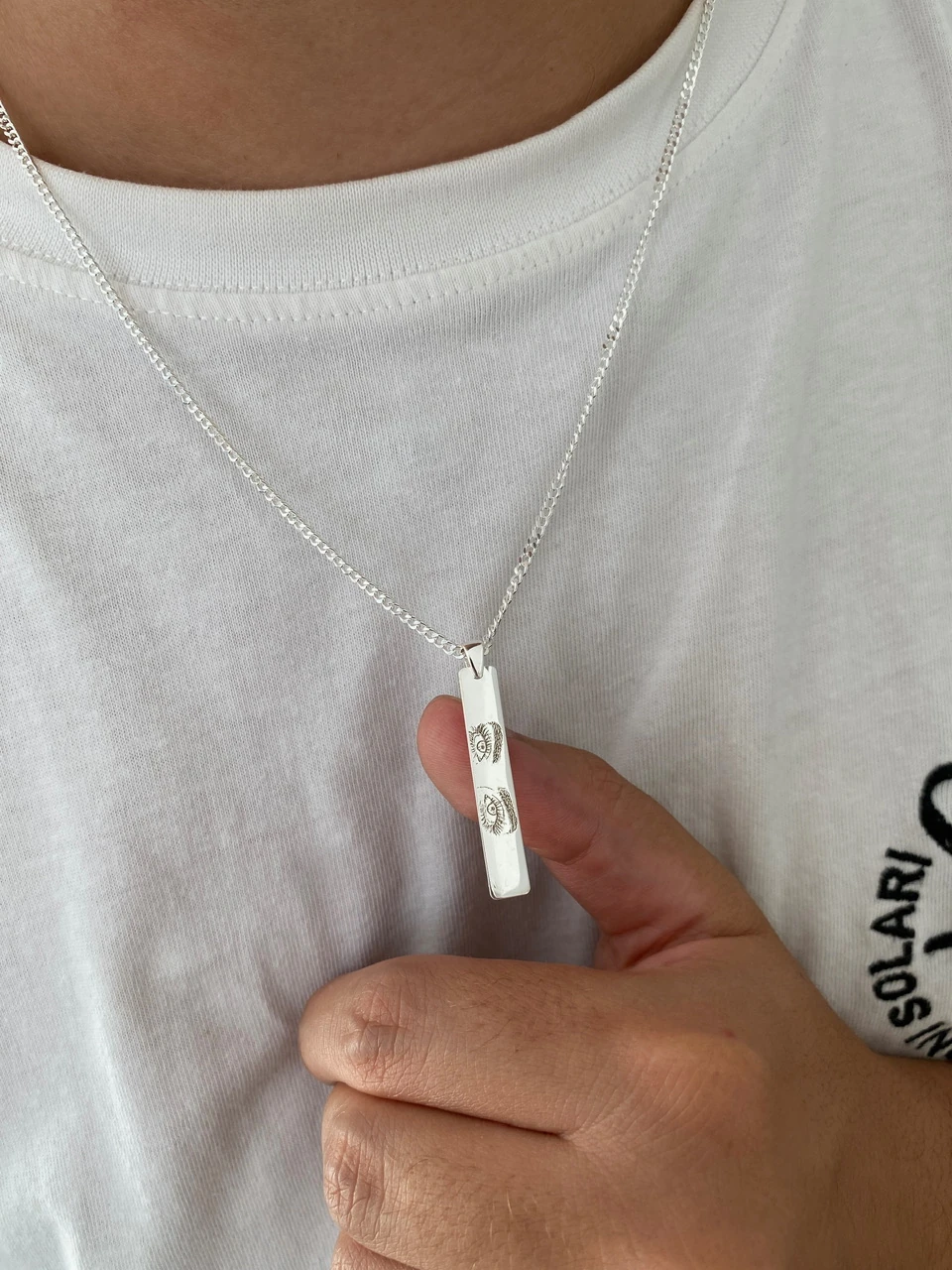 925 Gümüş | Unisex İstediğini Çizdir Göz Kolye