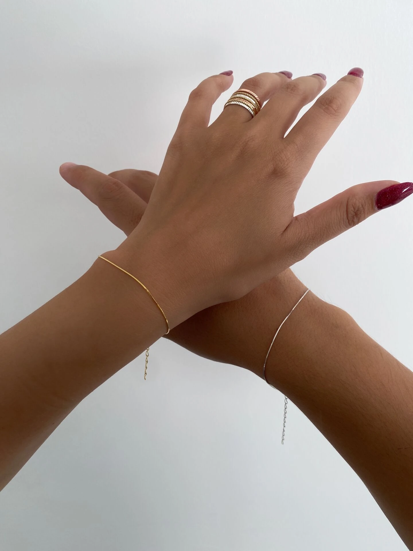 925 Gümüş | Unisex Mini İtalyan Zincir Bileklik