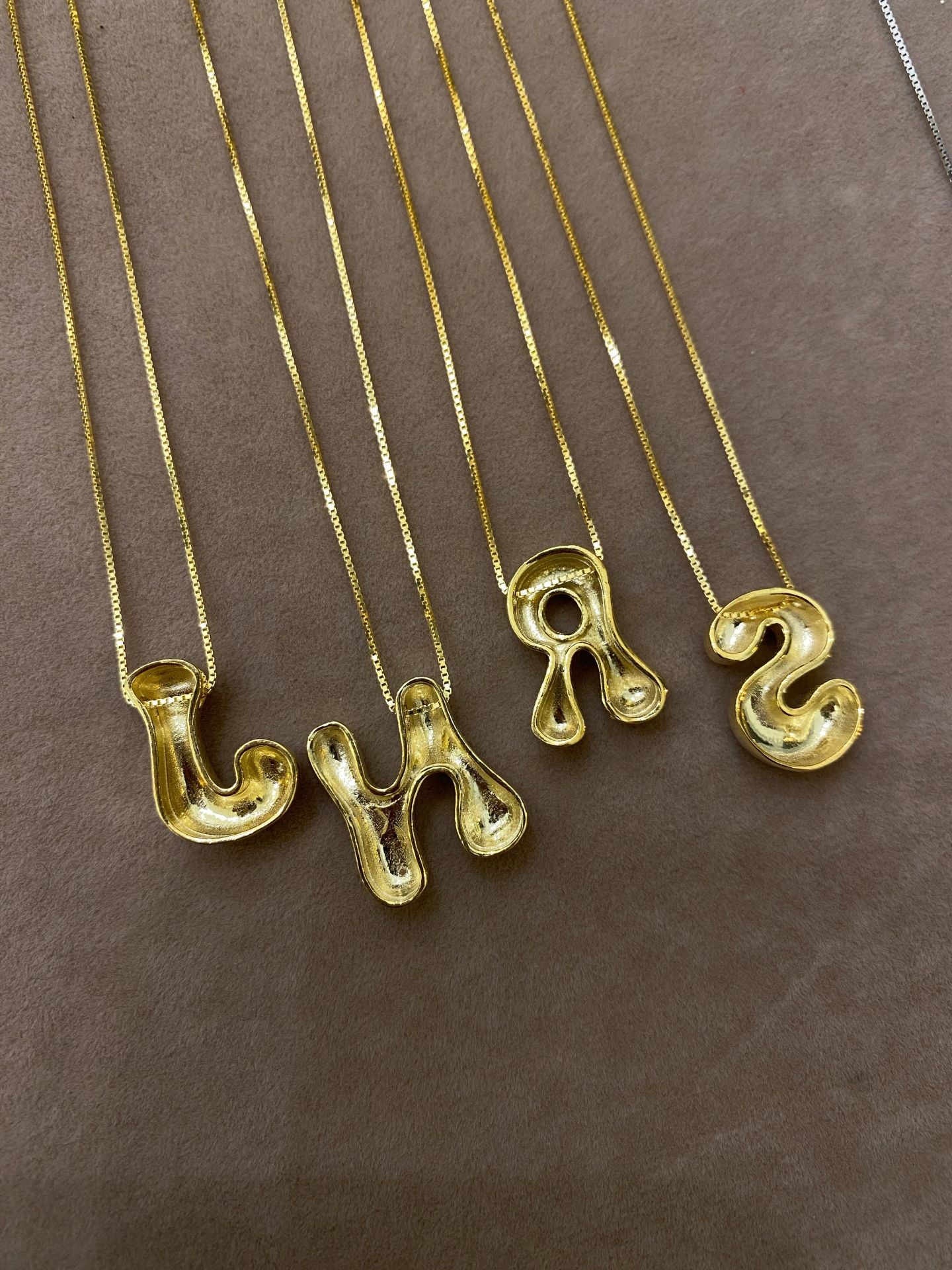 925 Gümüş | Asimetrik Harf Kolye