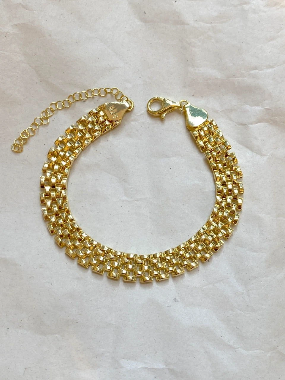 925 Gümüş | Unisex Vintage Zincir Bileklik