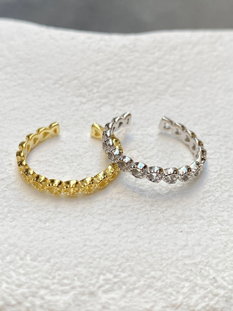 925 Gümüş | Minimal Kalp Şeritli Yüzük