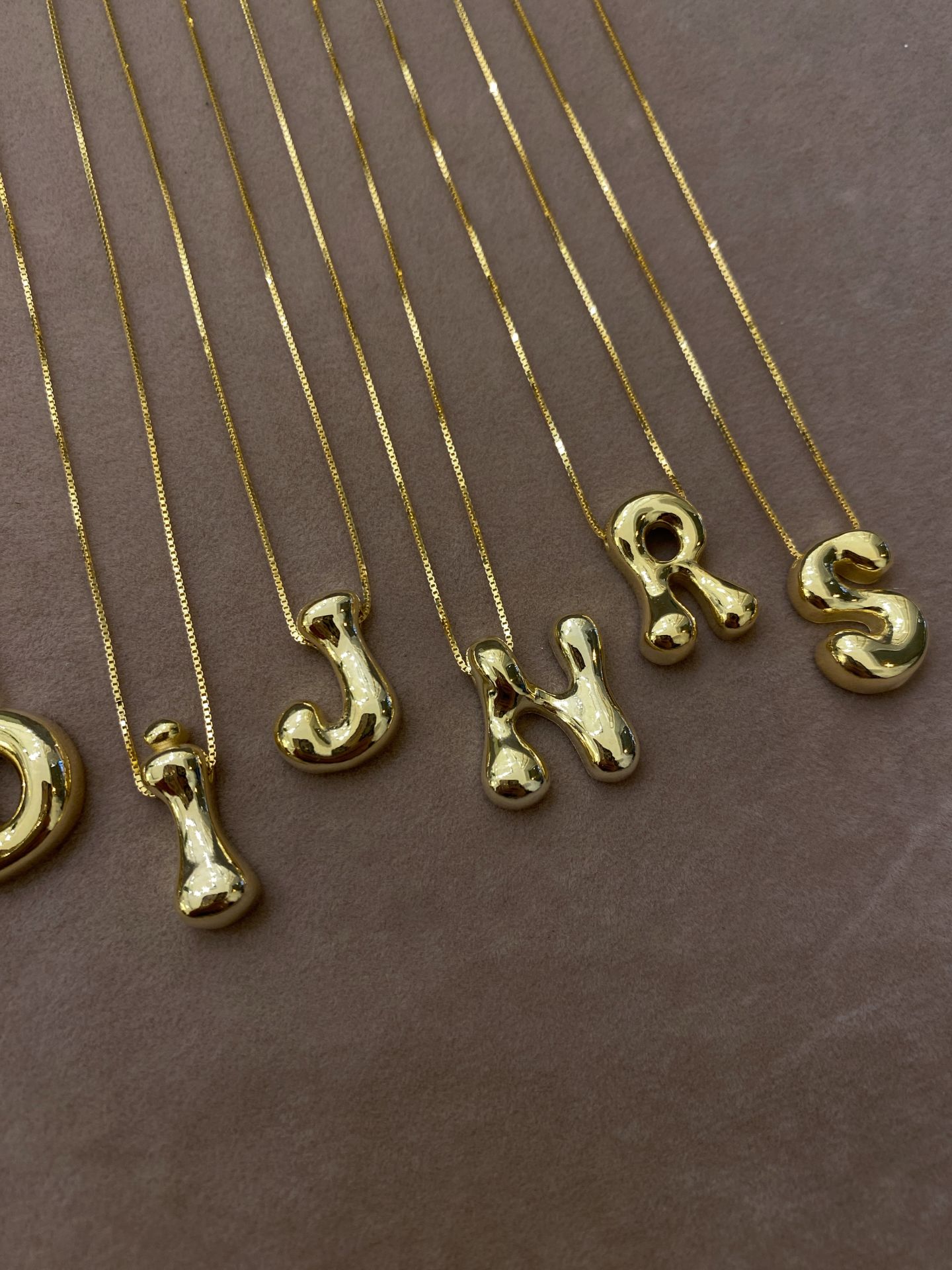 925 Gümüş | Asimetrik Harf Kolye