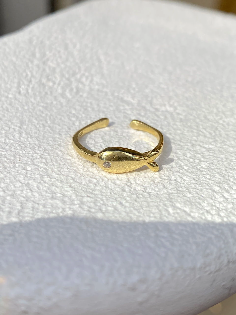 925 Gümüş | Balık Figürlü Serçe Parmak Yüzüğü