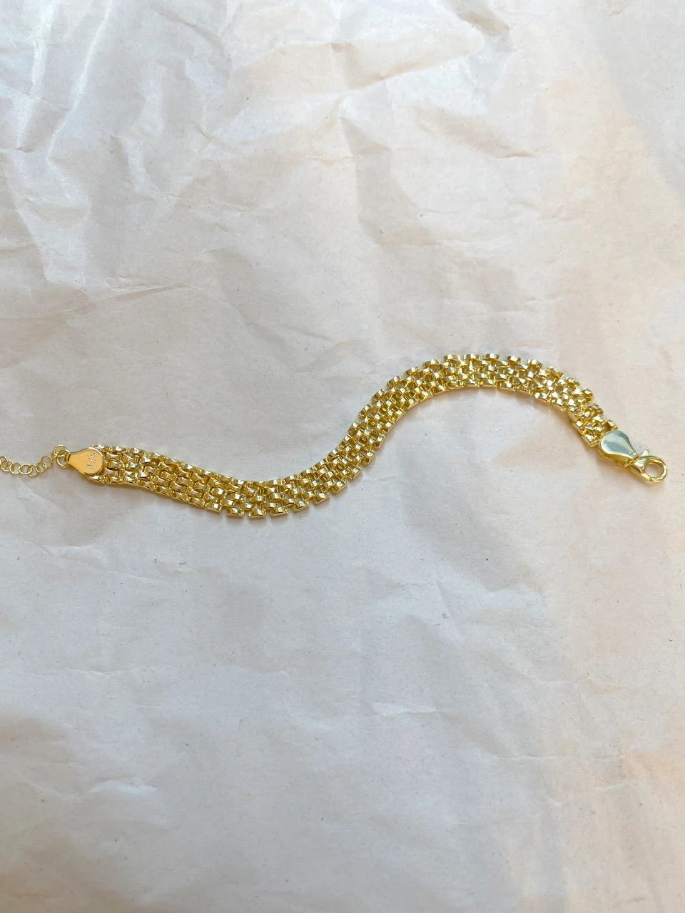 925 Gümüş | Unisex Vintage Zincir Bileklik