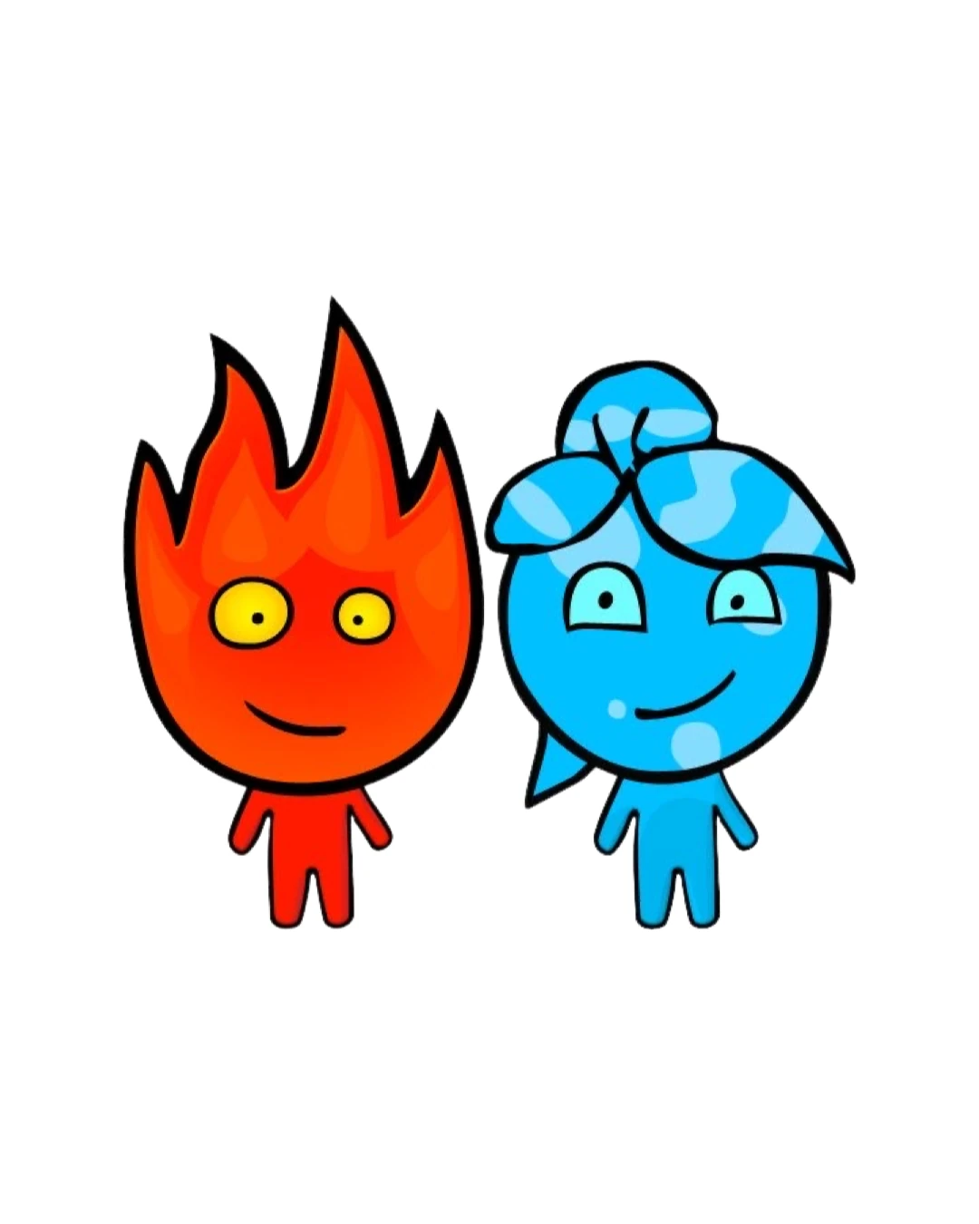 925 Gümüş | Ateş ve Su (Fireboy & Watergirl) Kolye